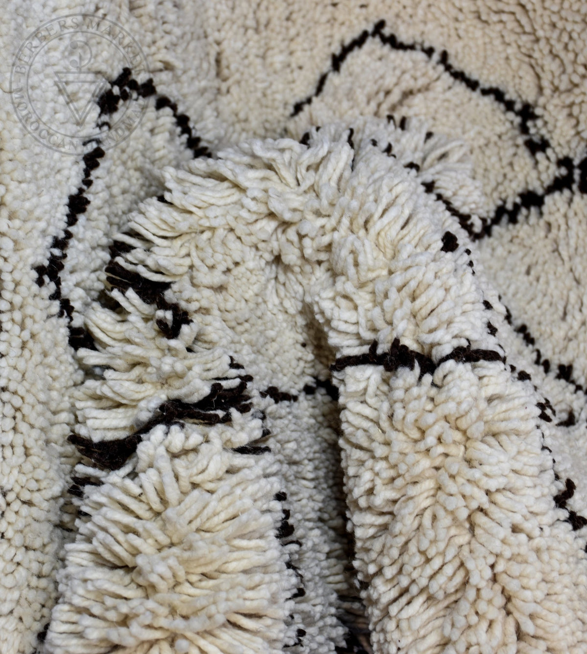 Beni ourain Moroccan runner rug - 3.3 x 9.6 ft / 100 x 290 cm - Berbers Market