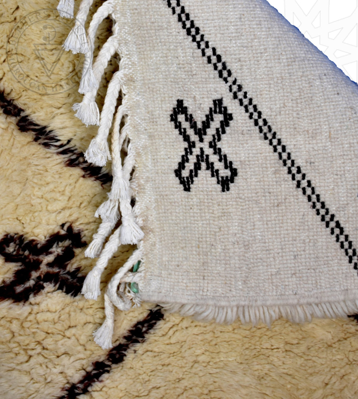 Beni ourain Moroccan runner rug - 3.7 x 9.6 ft / 110 x 290 cm - Berbers Market