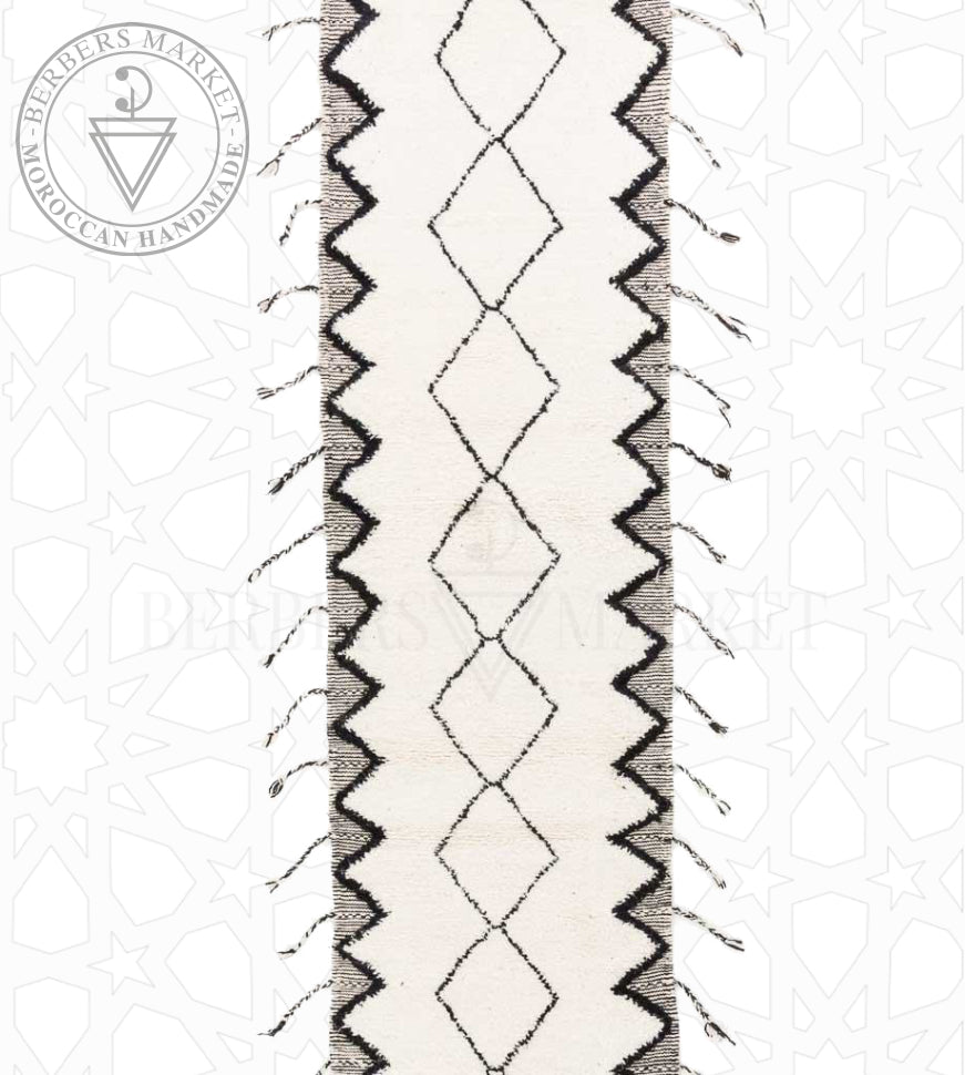 Beni ourain Moroccan runner rug - Berbers Market