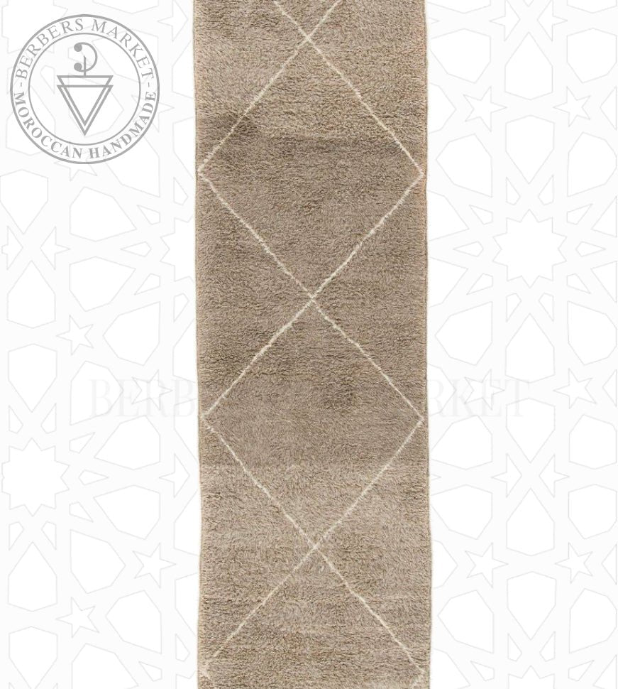 Beni ourain Moroccan runner rug - Berbers Market