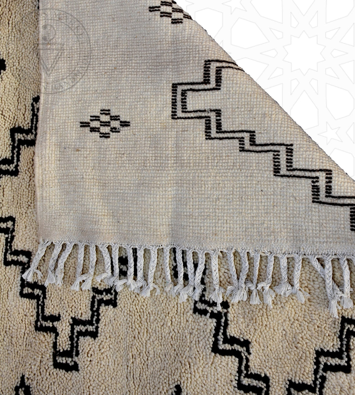 Beni ourain Moroccan runner rug - 5.1 x 8.6 ft / 155 x 260 cm - Berbers Market