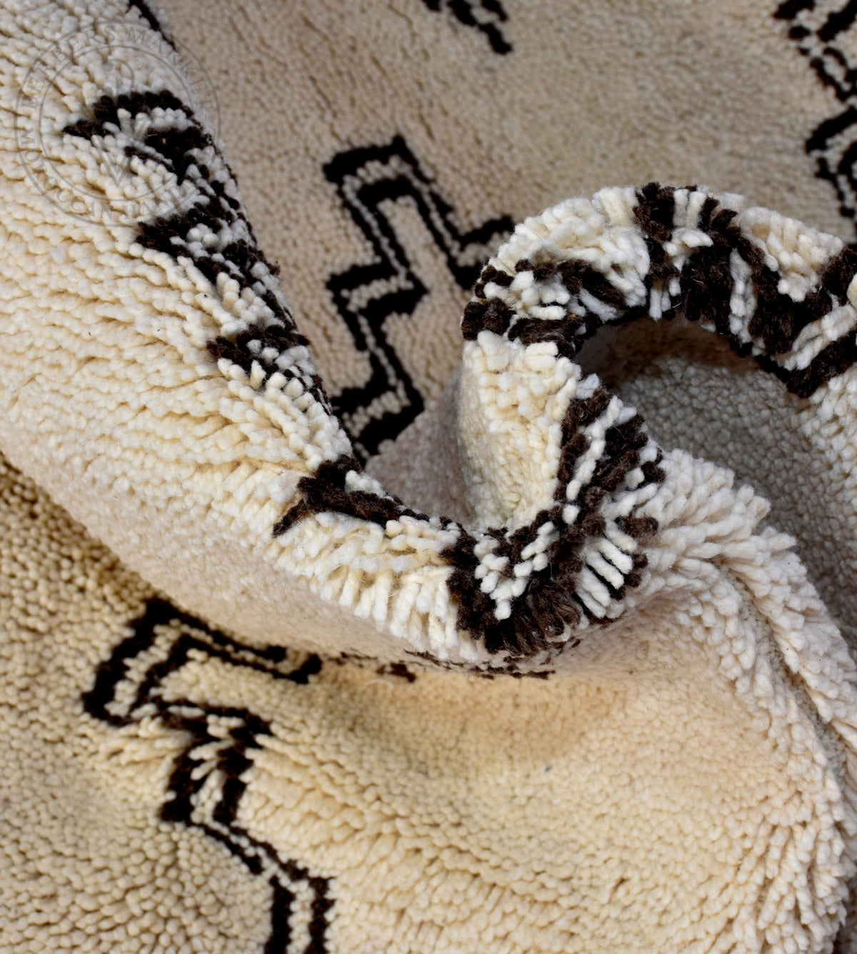 Beni ourain Moroccan runner rug - 5.1 x 8.6 ft / 155 x 260 cm - Berbers Market