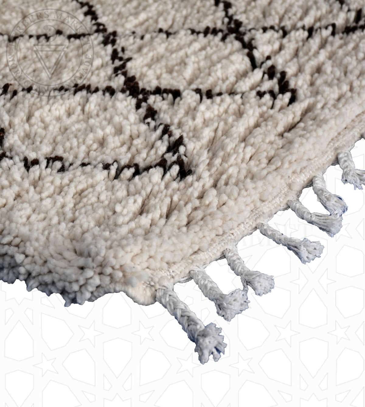 Beni ourain Moroccan runner rug - 5.15 x 10.17 ft / 157 x 310 cm - Berbers Market