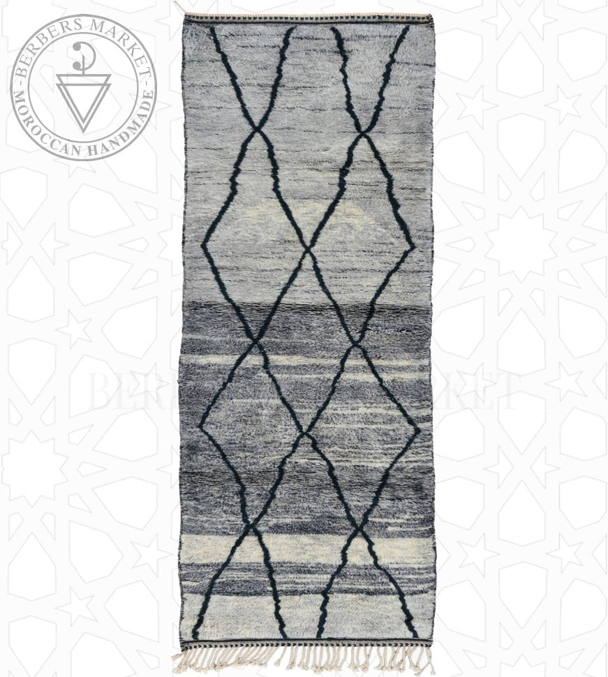 Beni ourain Moroccan runner rug - Berbers Market