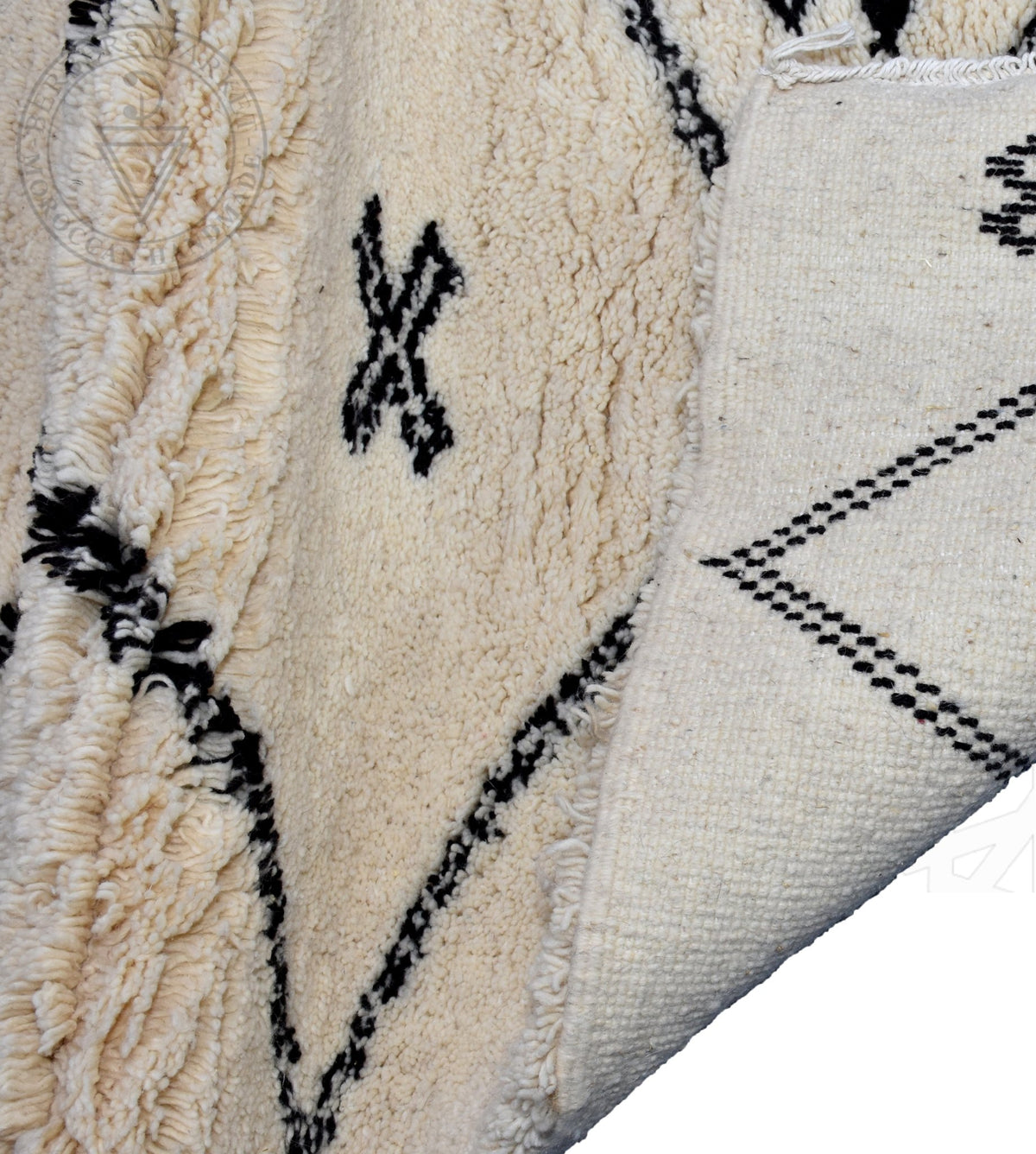 Beni ourain runner Moroccan rug - 3.3 x 9.2 ft / 100 x 280 cm - Berbers Market