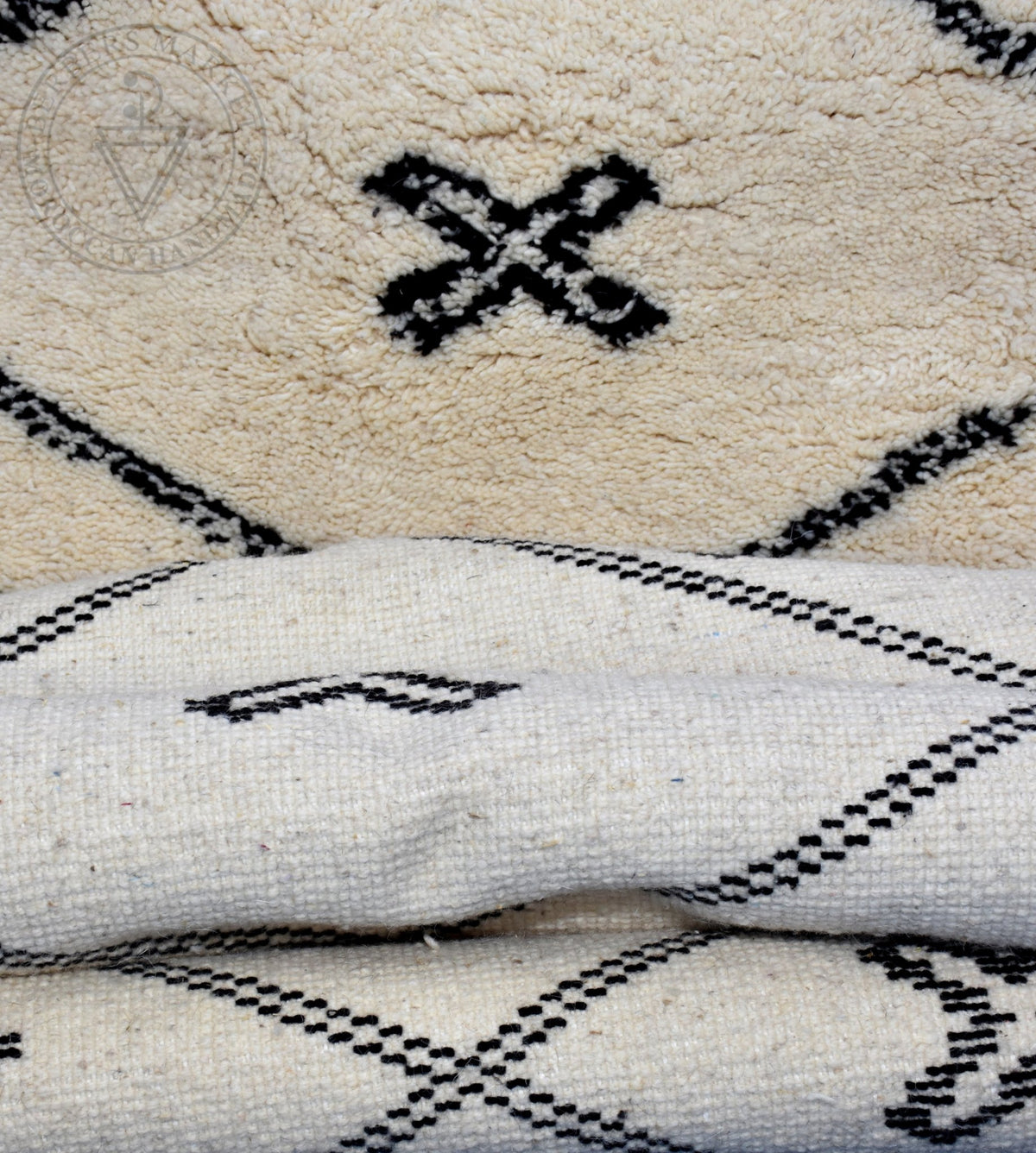 Beni ourain runner Moroccan rug - 3.3 x 9.2 ft / 100 x 280 cm - Berbers Market