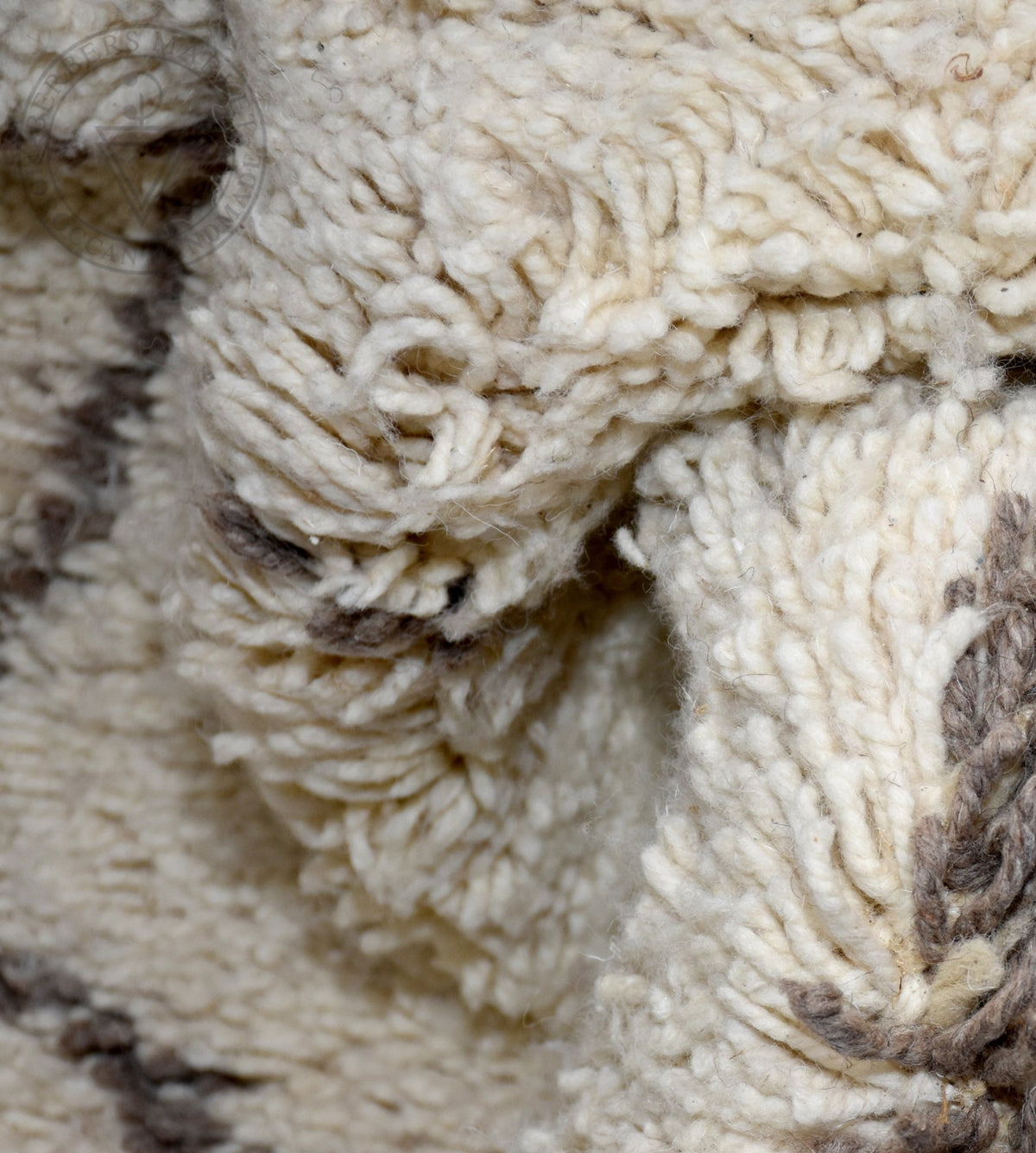 Beni ourain shag Moroccan rug - 6.2 x 10.2 ft / 190 x 310 cm - Berbers Market