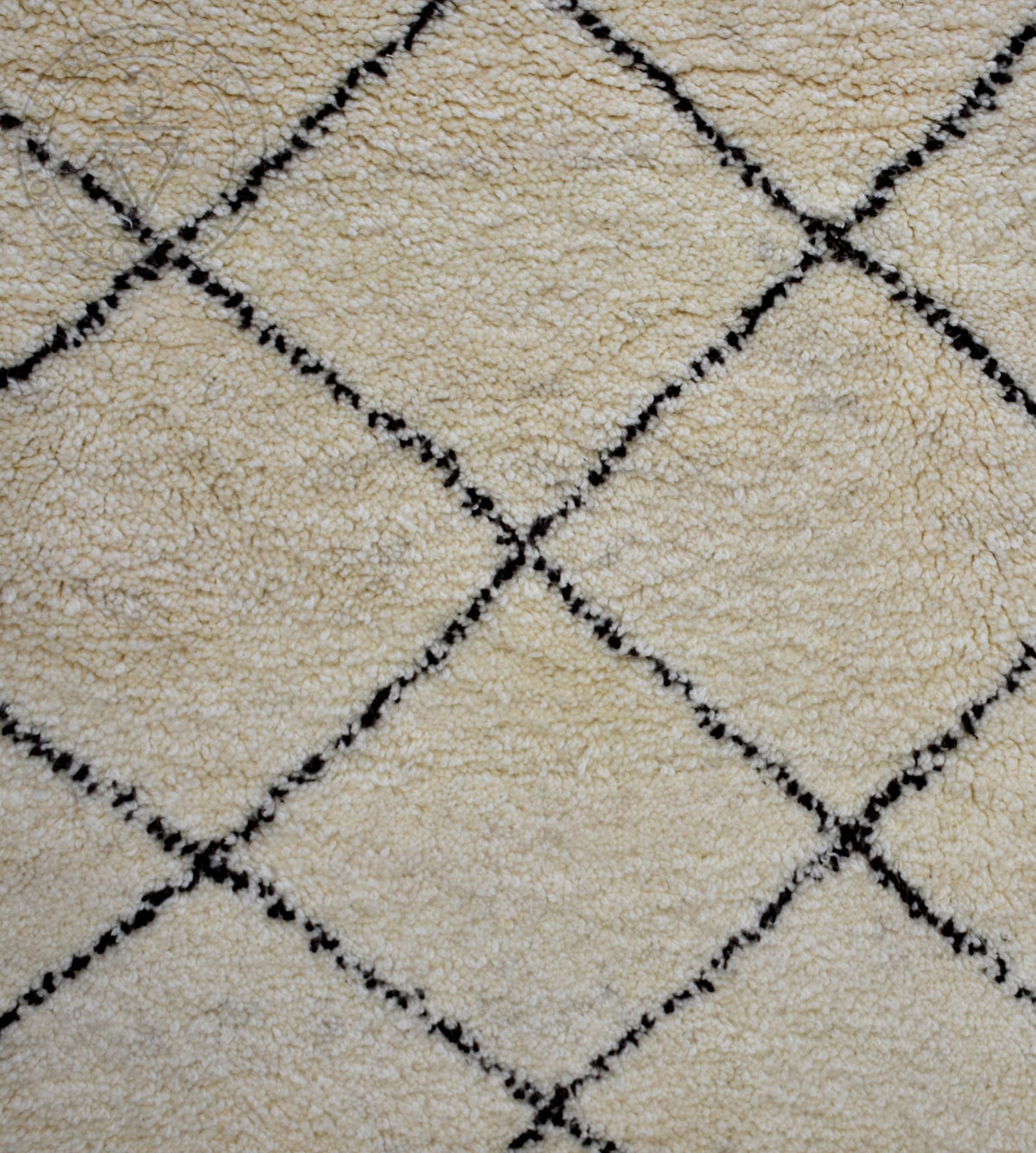 Beni ourain shag Moroccan rug - 6.4 x 9.4 ft / 195 x 285 cm - Berbers Market