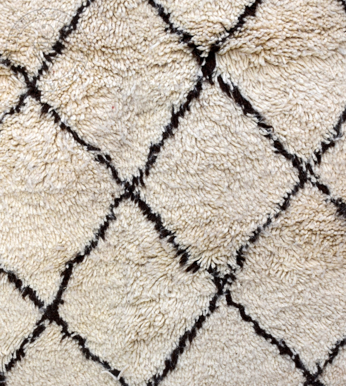 Beni ourain shag Moroccan rug - 6.4 x 9.5 ft / 195 x 290 cm - Berbers Market