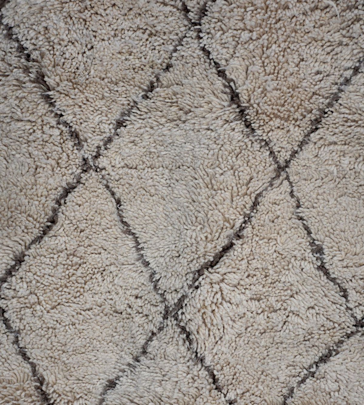 Beni ourain shag Moroccan rug - 6.4 x 9.6 ft / 195 x 290 cm - Berbers Market