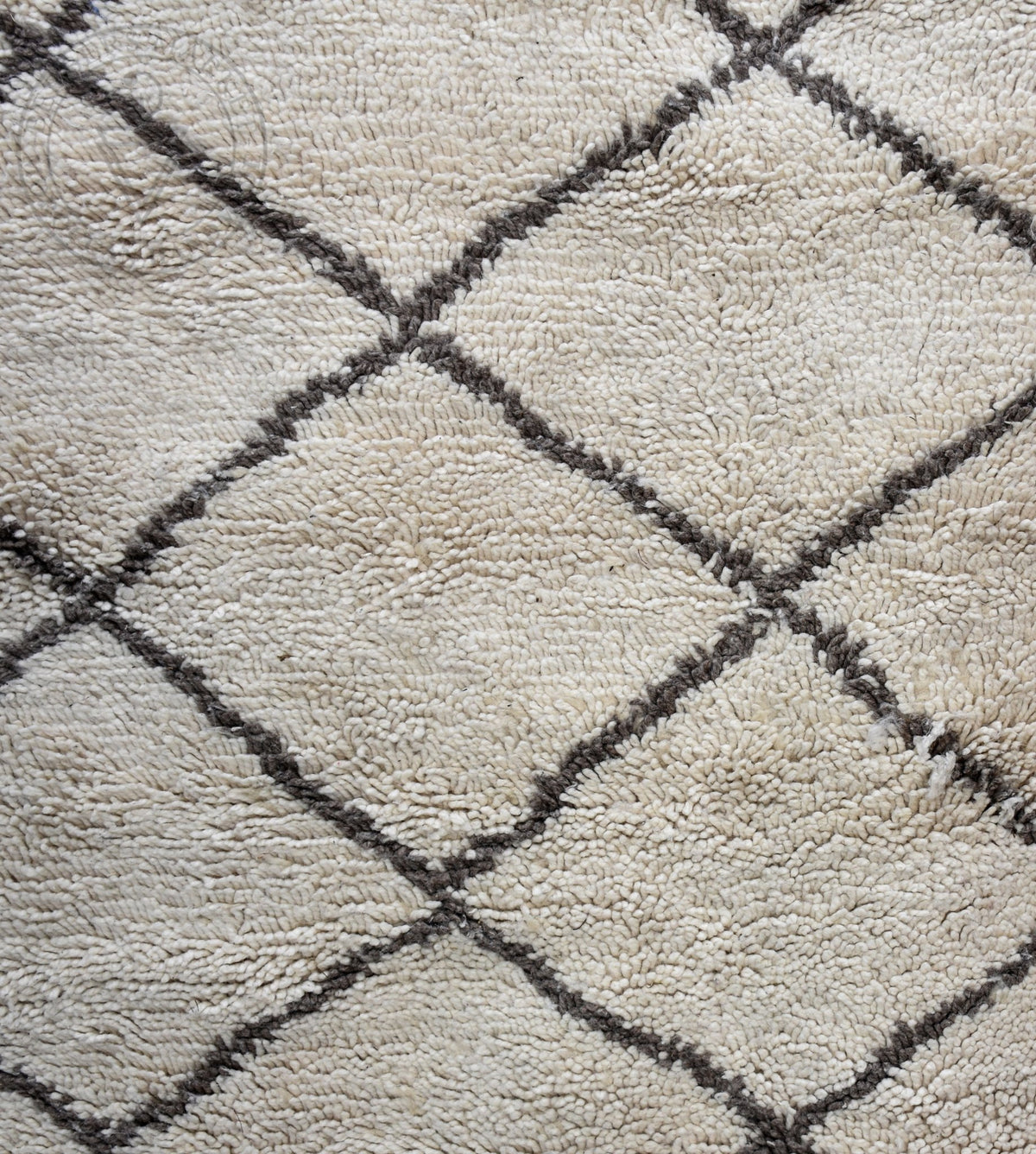 Beni ourain shag Moroccan rug - 6.6 x 10.2 ft / 200 x 310 cm - Berbers Market