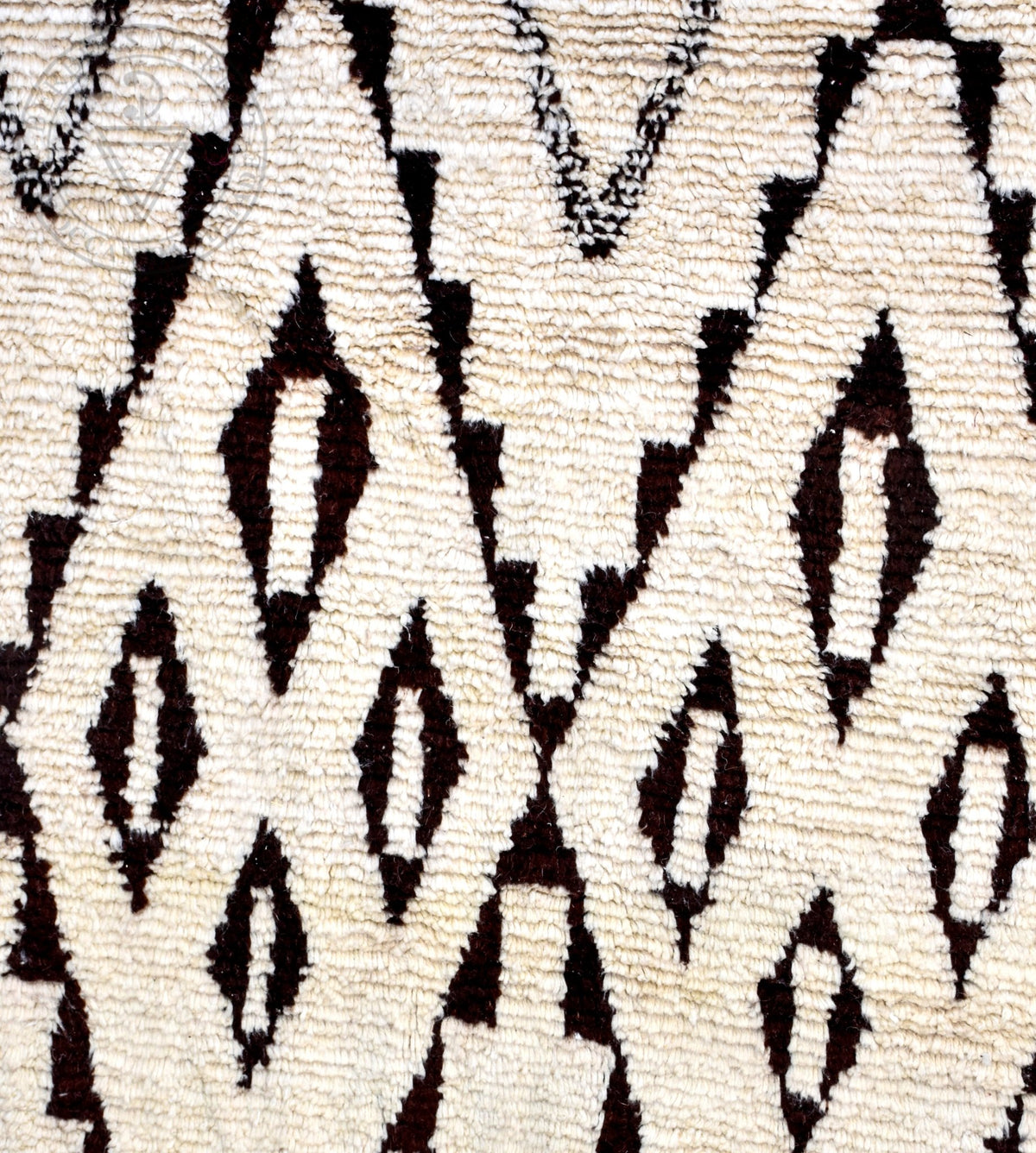 Beni ourain shag Moroccan rug - 6.6 x 8.55 ft / 200 x 260 cm - Berbers Market