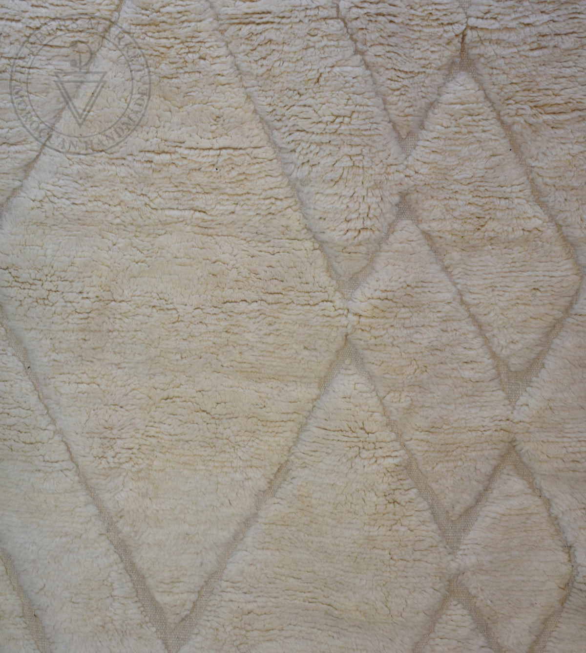 Beni ourain shag Moroccan rug - 6.6 x 9.6 ft / 200 x 290 cm - Berbers Market