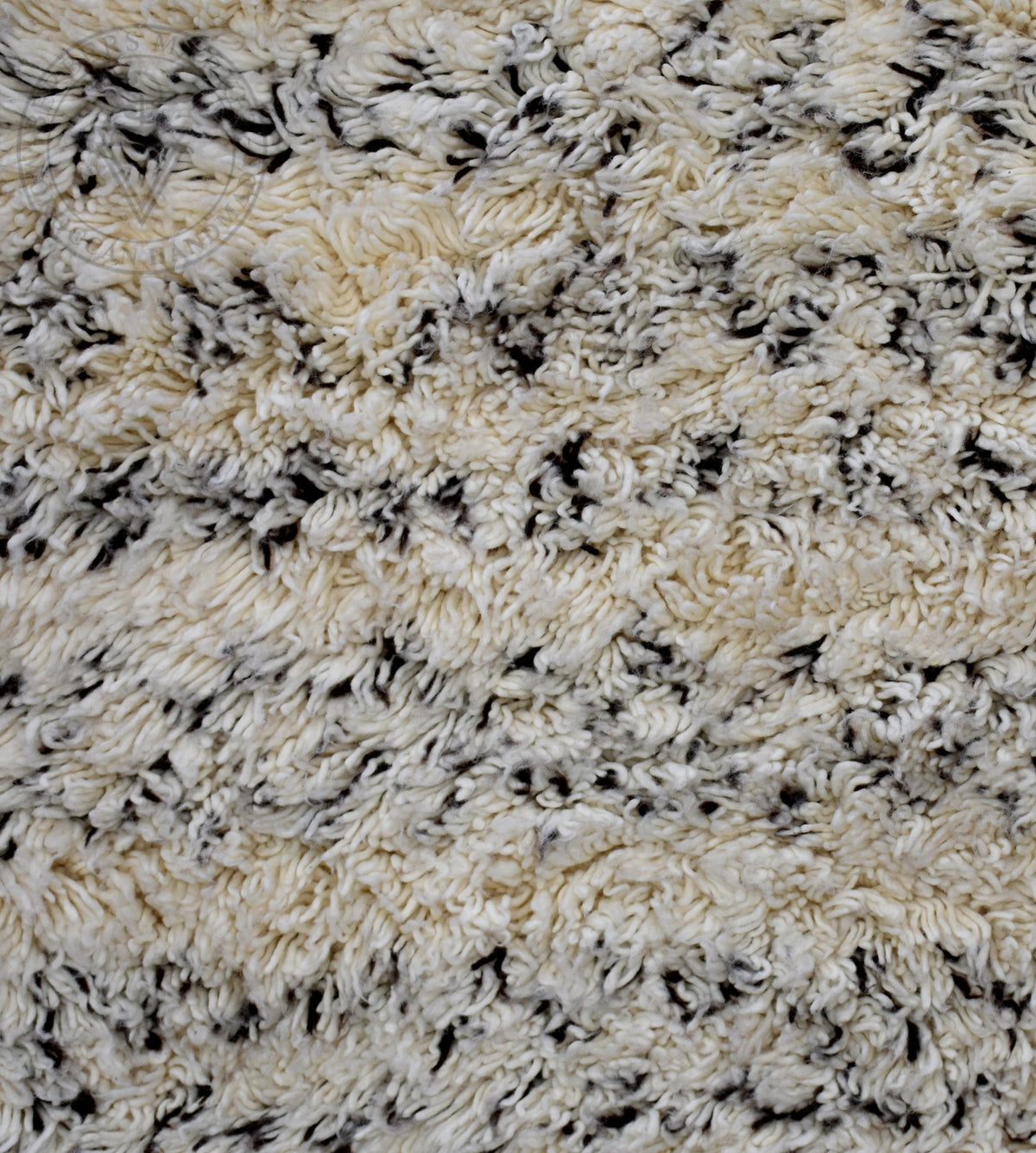 Beni ourain shag Moroccan rug - 6.7 x 9.2 ft / 200 x 280 cm - Berbers Market