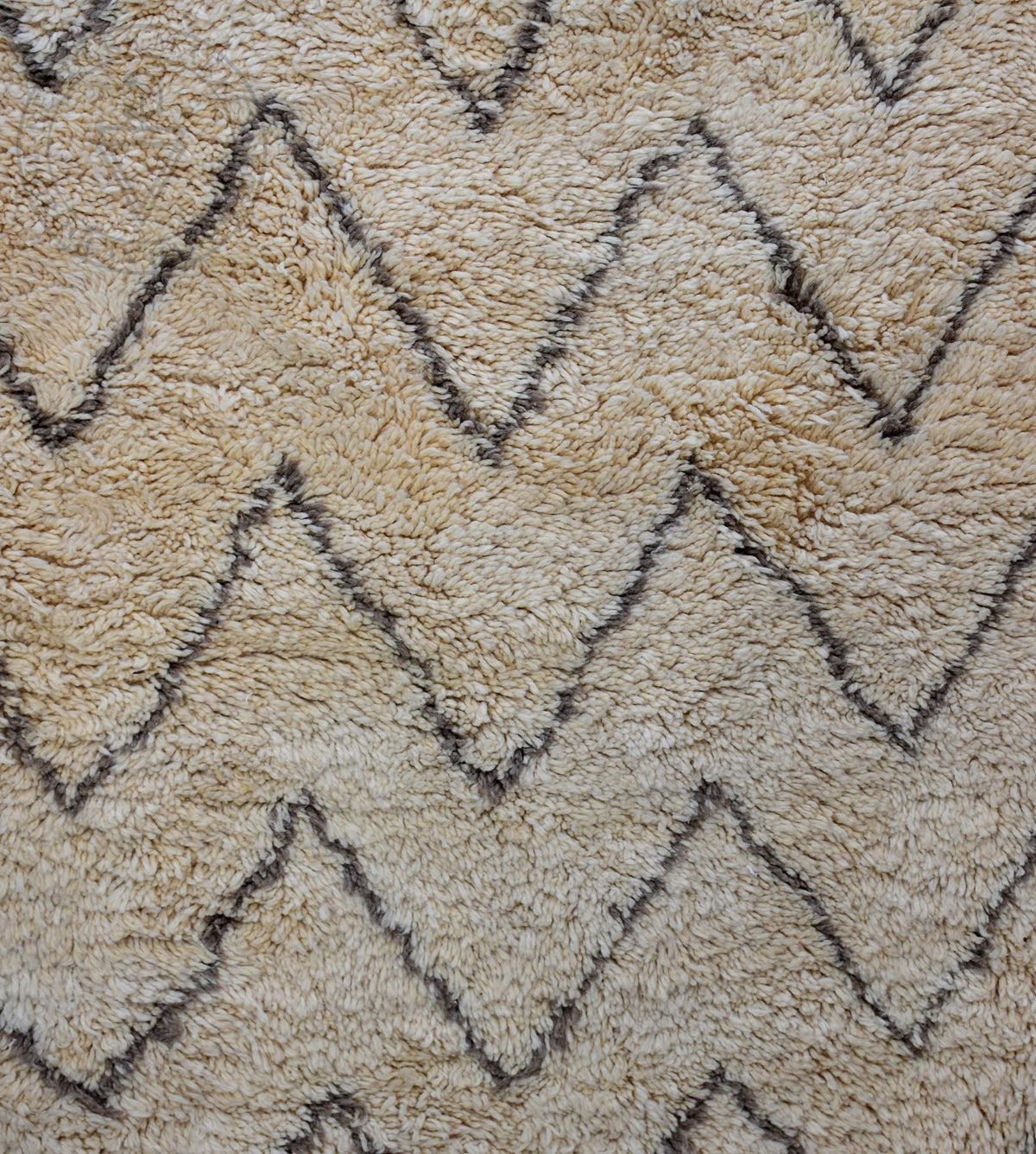 Beni ourain shag Moroccan rug - 6.7 x 9.9 ft / 200 x 300 cm - Berbers Market