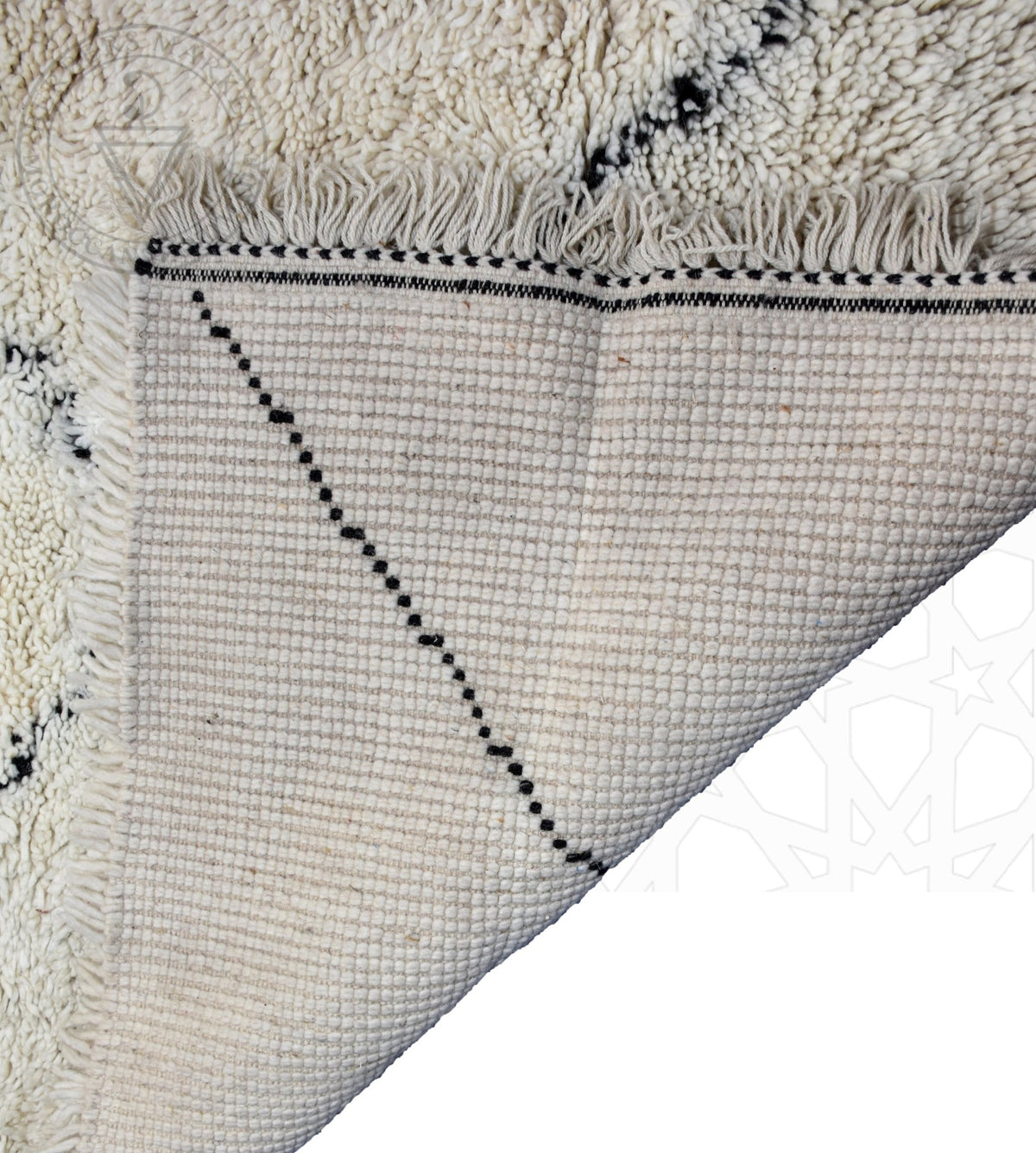 Beni ourain shag Moroccan rug - 8.05 x 13.9 ft / 245 x 424 cm - Berbers Market