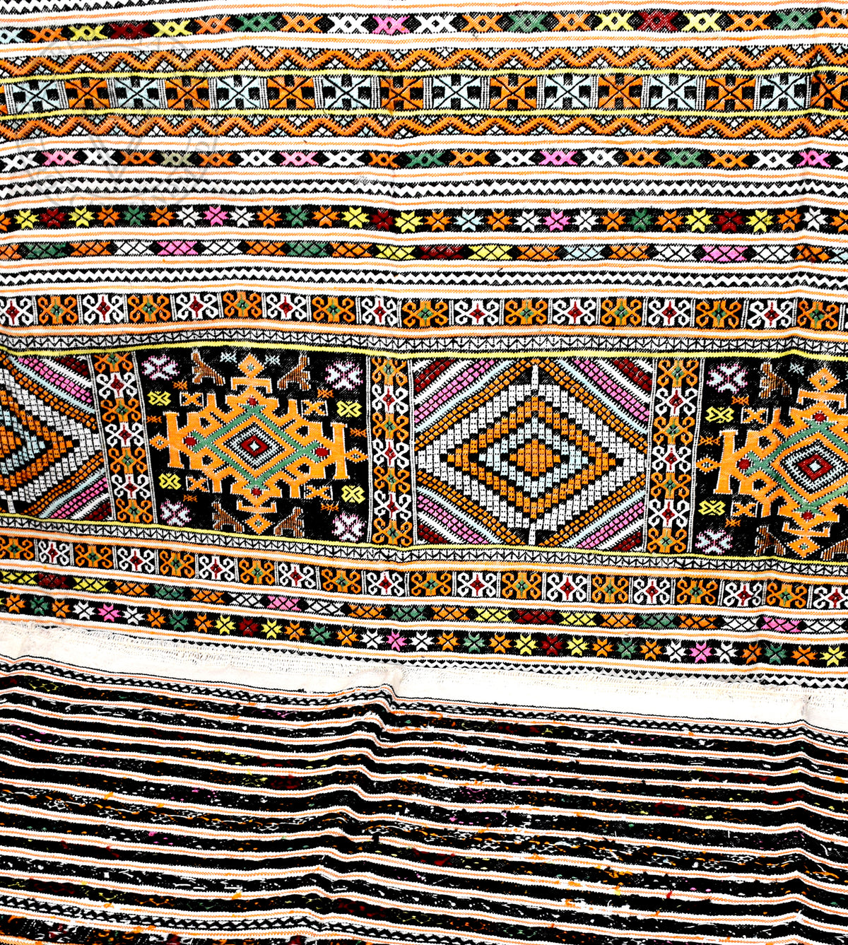 Taznakht Kilim flatweave Moroccan rug - 7.22 x 9.19 ft / 220 x 280 cm