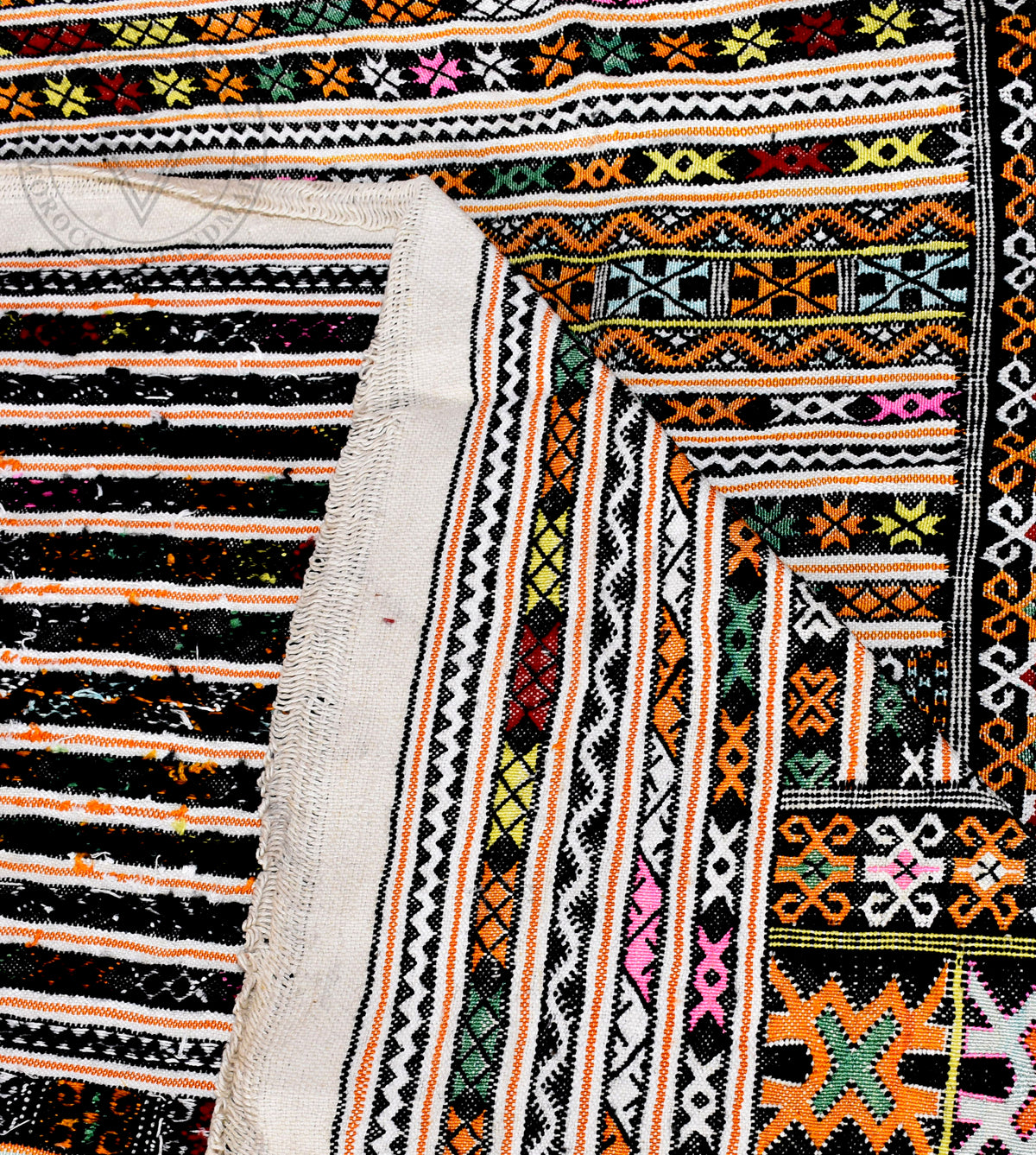 Taznakht Kilim flatweave Moroccan rug - 7.22 x 9.19 ft / 220 x 280 cm