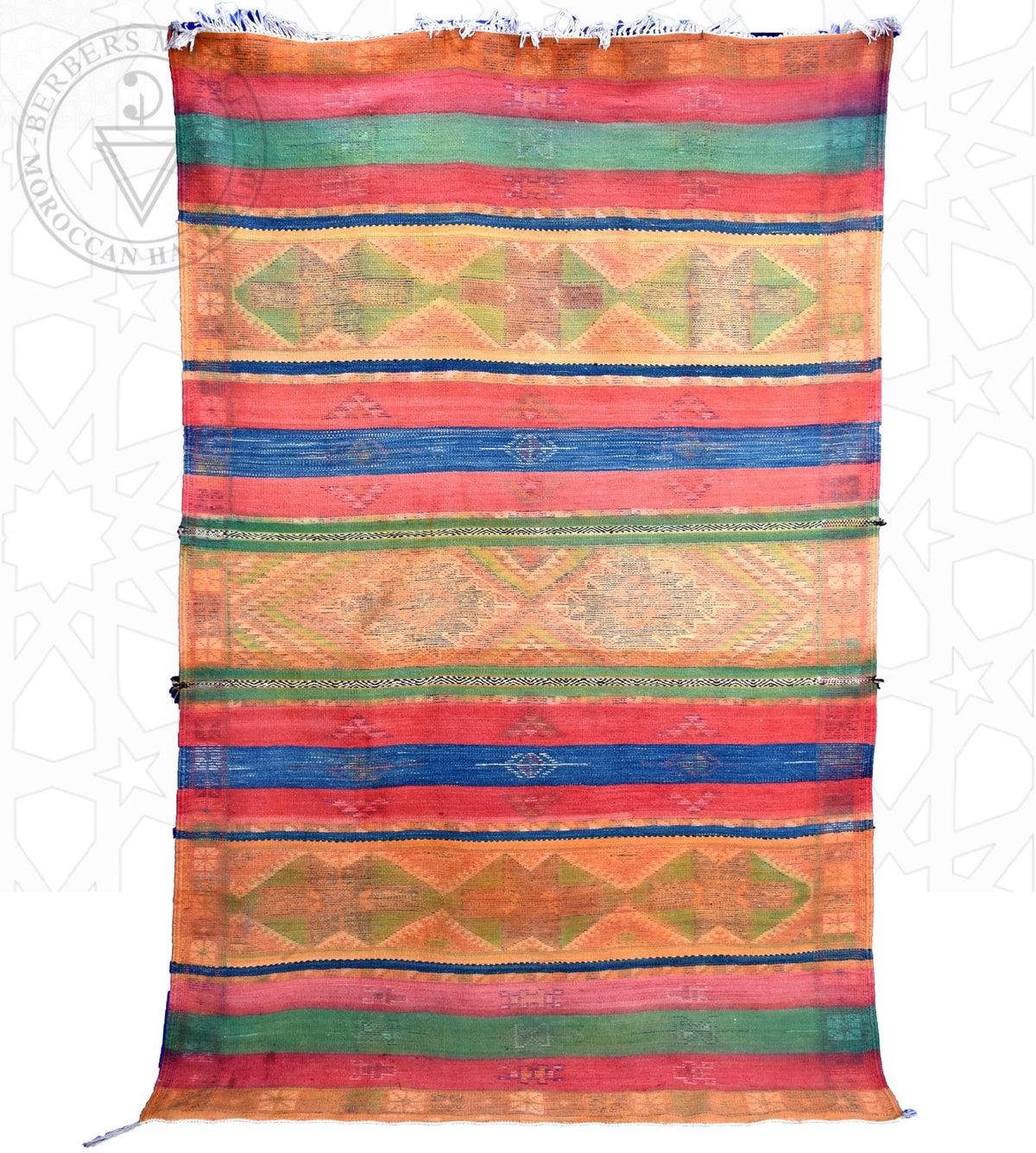 Double-sided Taznakht Moroccan rug - 5.1 x 7.4 ft / 155 x 225 cm - Berbers Market