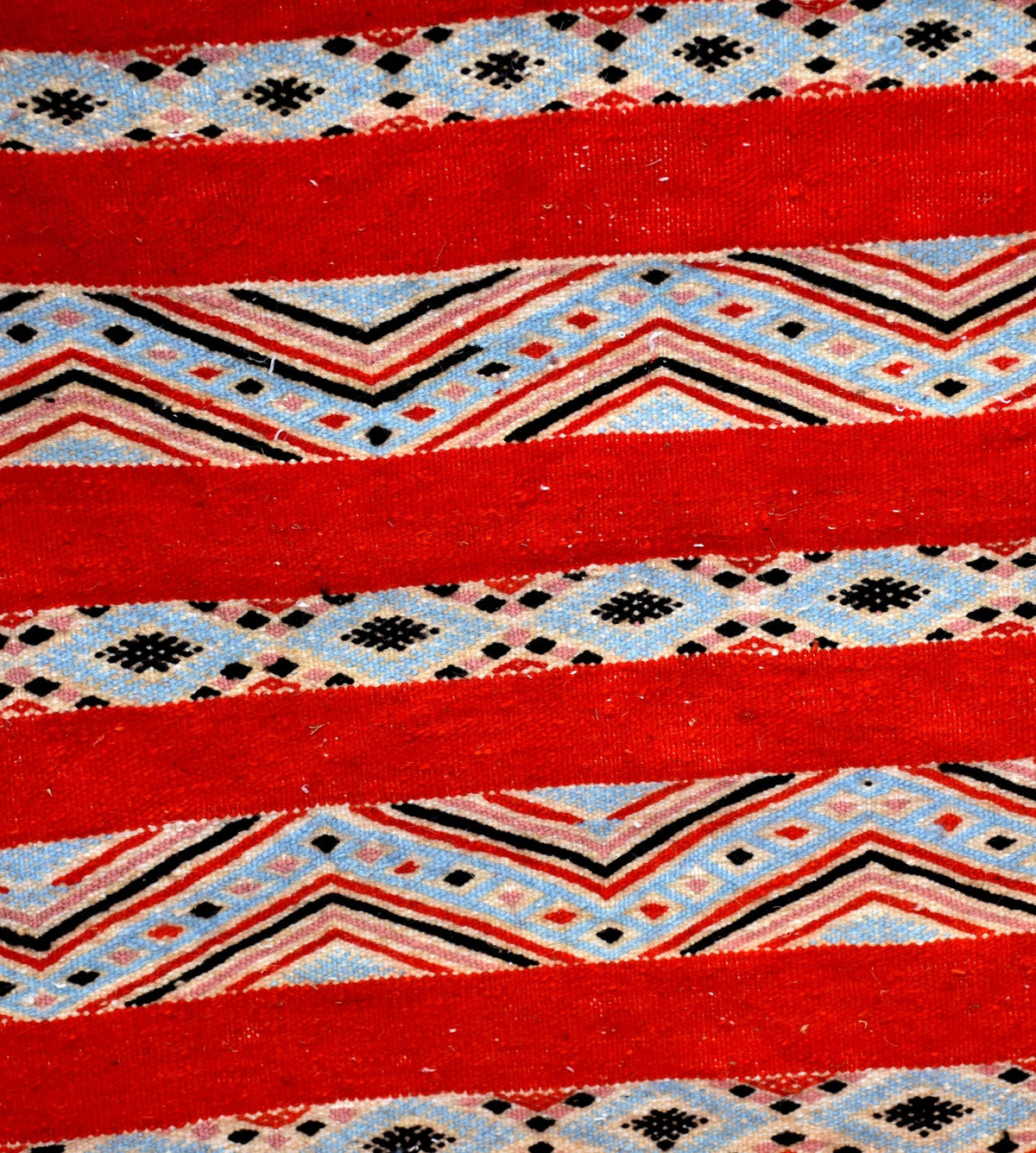 Flatweave kilim hanbal Moroccan rug - 3.78 x 5.91 ft / 115 x 180 cm - Berbers Market