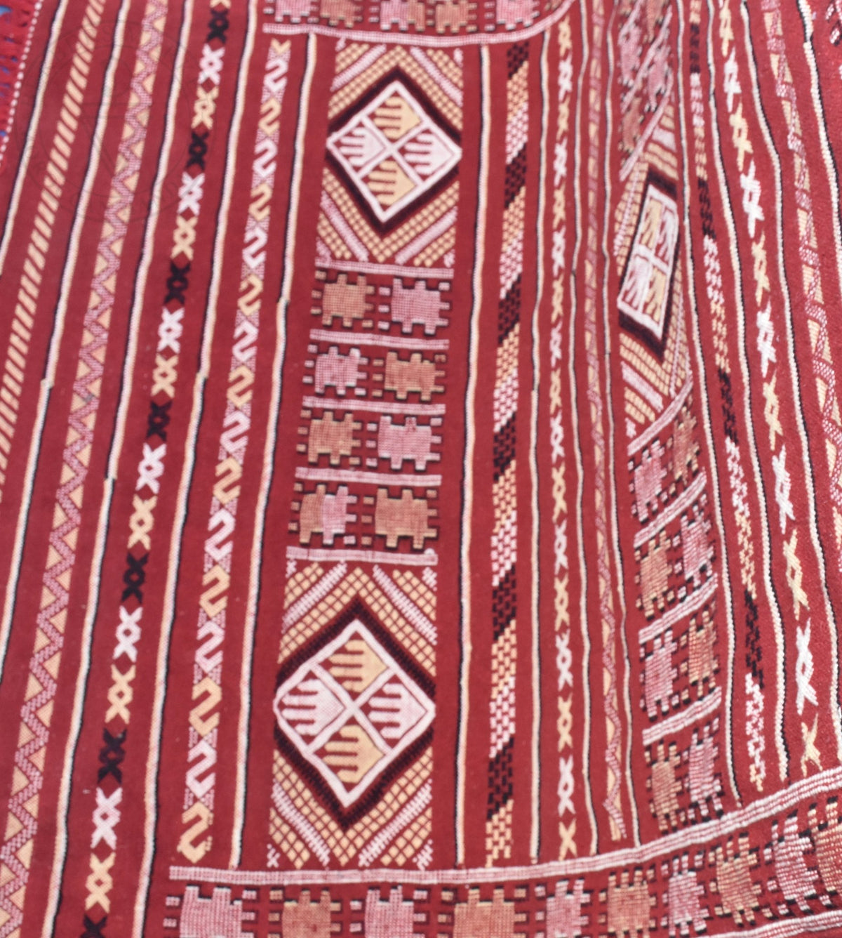 Flatweave kilim hanbal Moroccan rug - 3.8 x 5.91 ft / 115 x 180 cm - Berbers Market