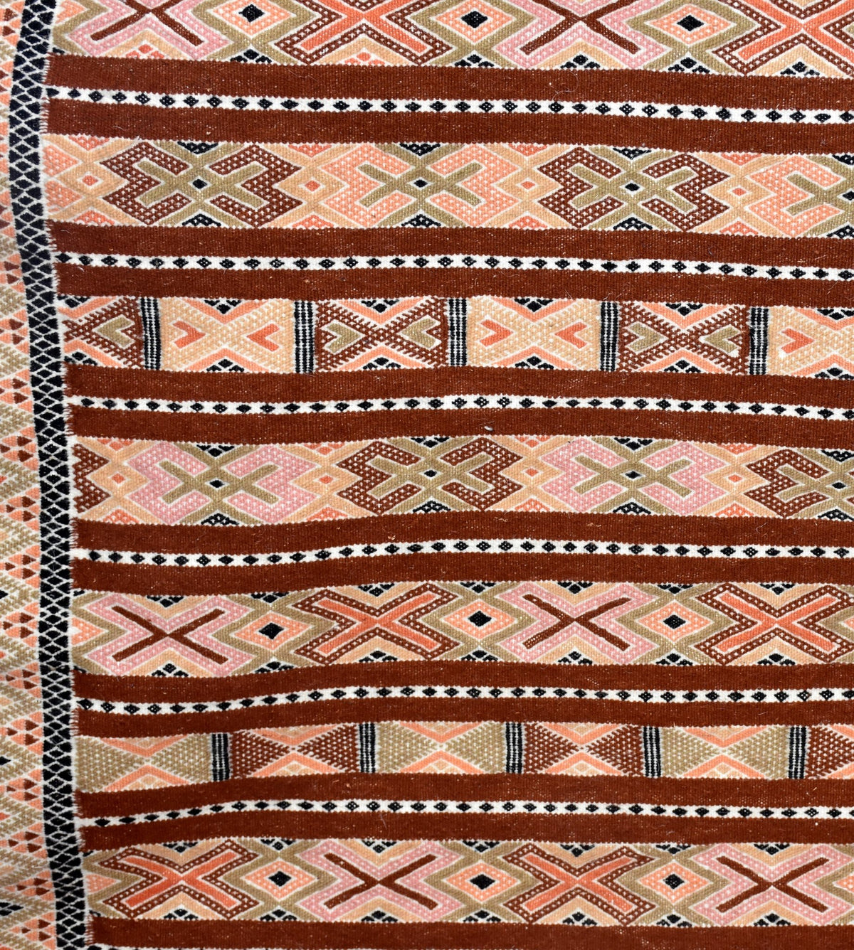 Flatweave kilim hanbal Moroccan rug - 3.94 x 5.75 ft / 120 x 175 cm - Berbers Market