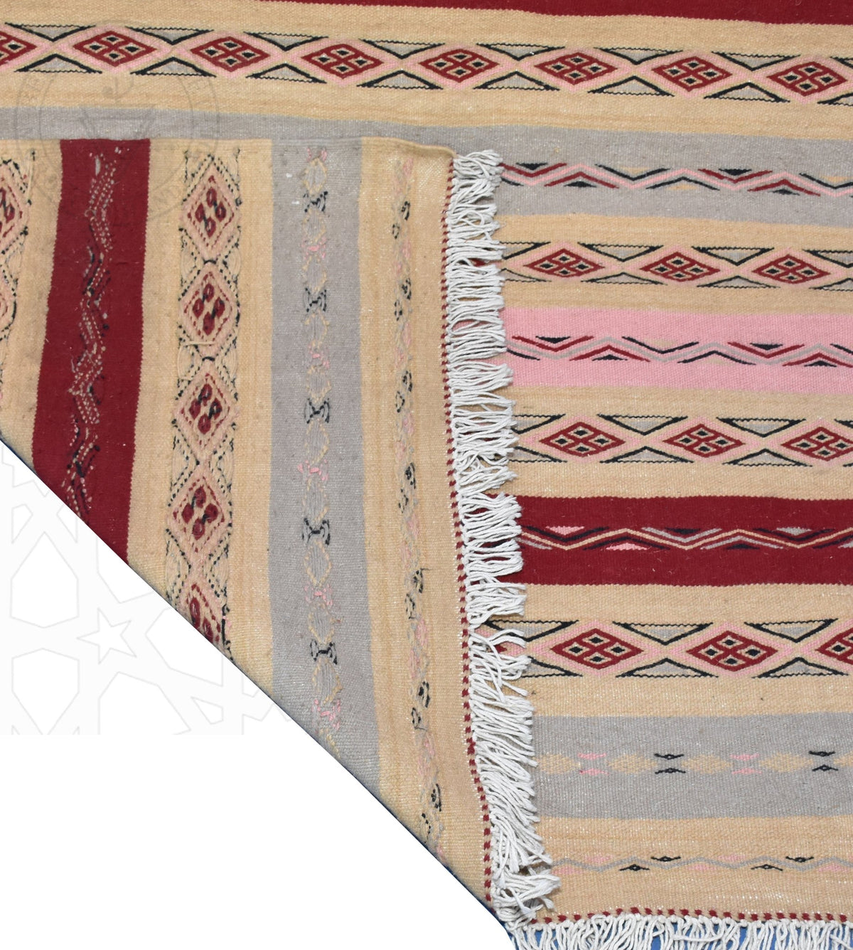 Flatweave kilim hanbal Moroccan rug - 3.94 x 5.91 ft / 120 x 180 cm - Berbers Market