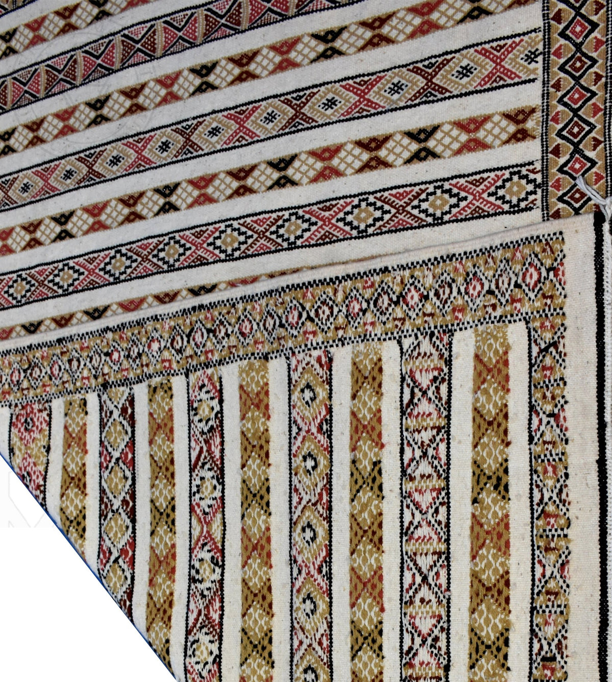 Flatweave kilim hanbal Moroccan rug - 3.94 x 5.91 ft / 120 x 180 cm - Berbers Market