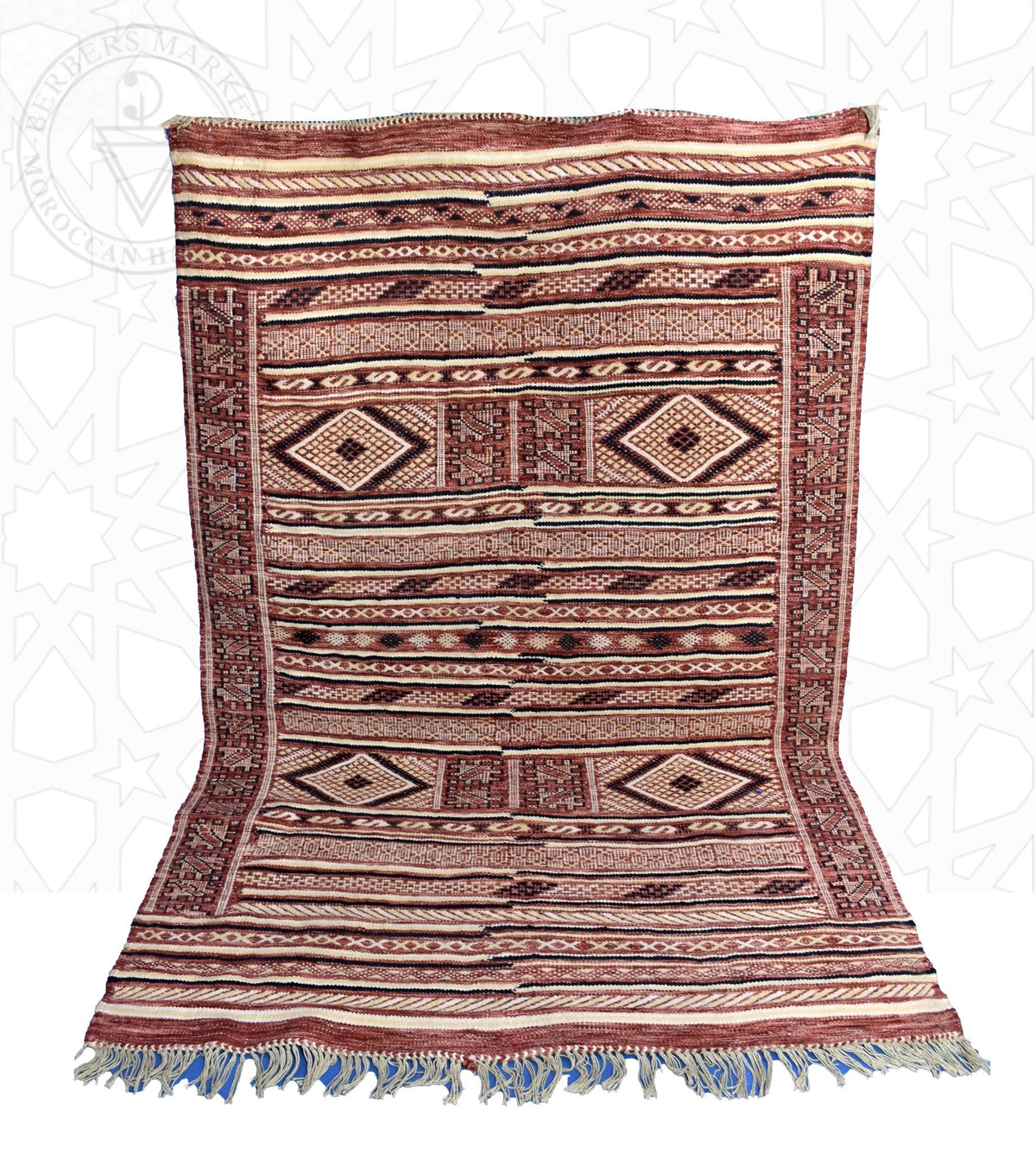 Flatweave kilim Moroccan rug - Berbers Market