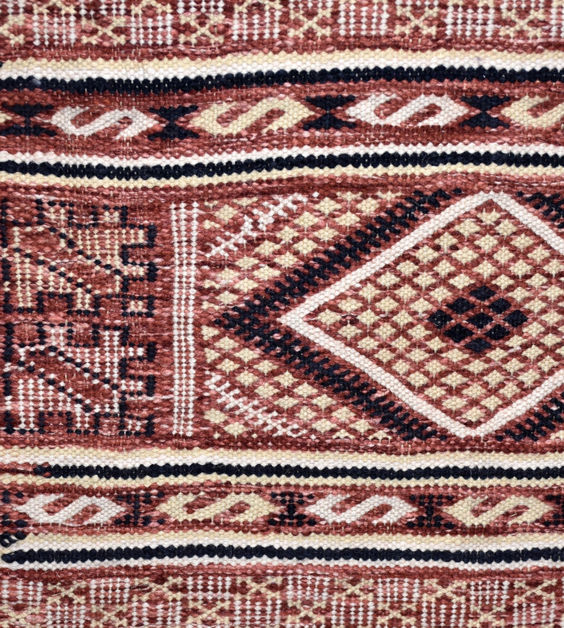 Flatweave kilim hanbal Moroccan rug - 4.6 x 6.57 ft / 140 x 200 cm - Berbers Market