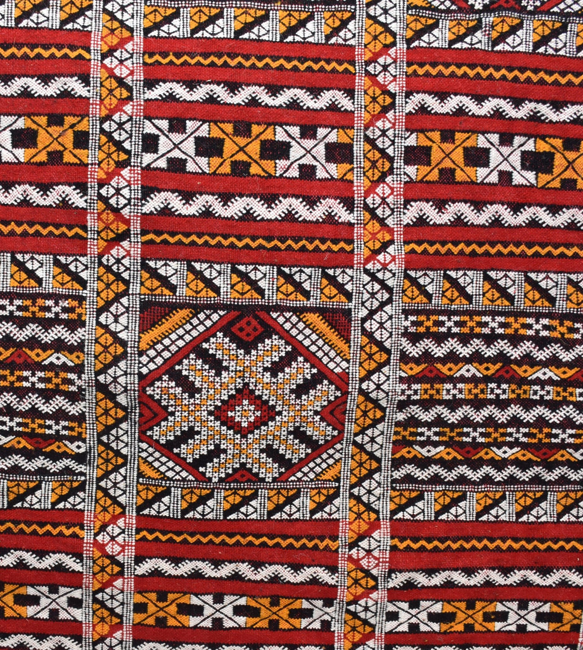 Flatweave kilim hanbal Moroccan rug - 4.6 x 7.22 ft / 140 x 220 cm - Berbers Market