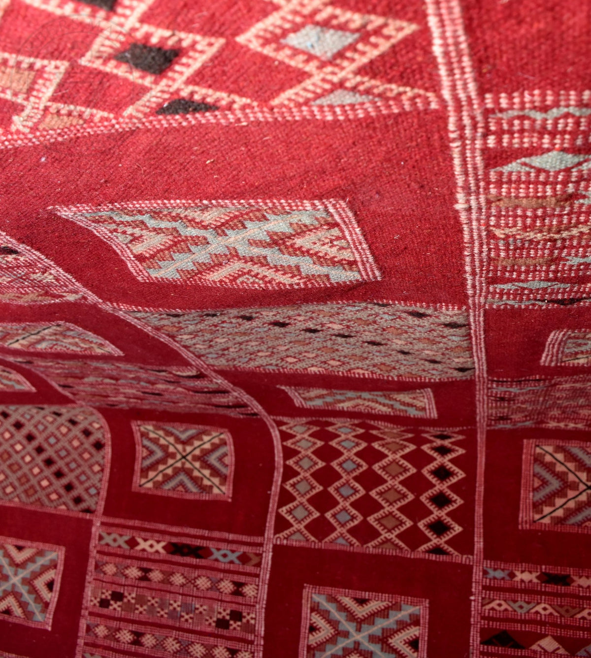 Flatweave kilim hanbal Moroccan rug - 4.6 x 7.55 ft / 140 x 230 cm - Berbers Market