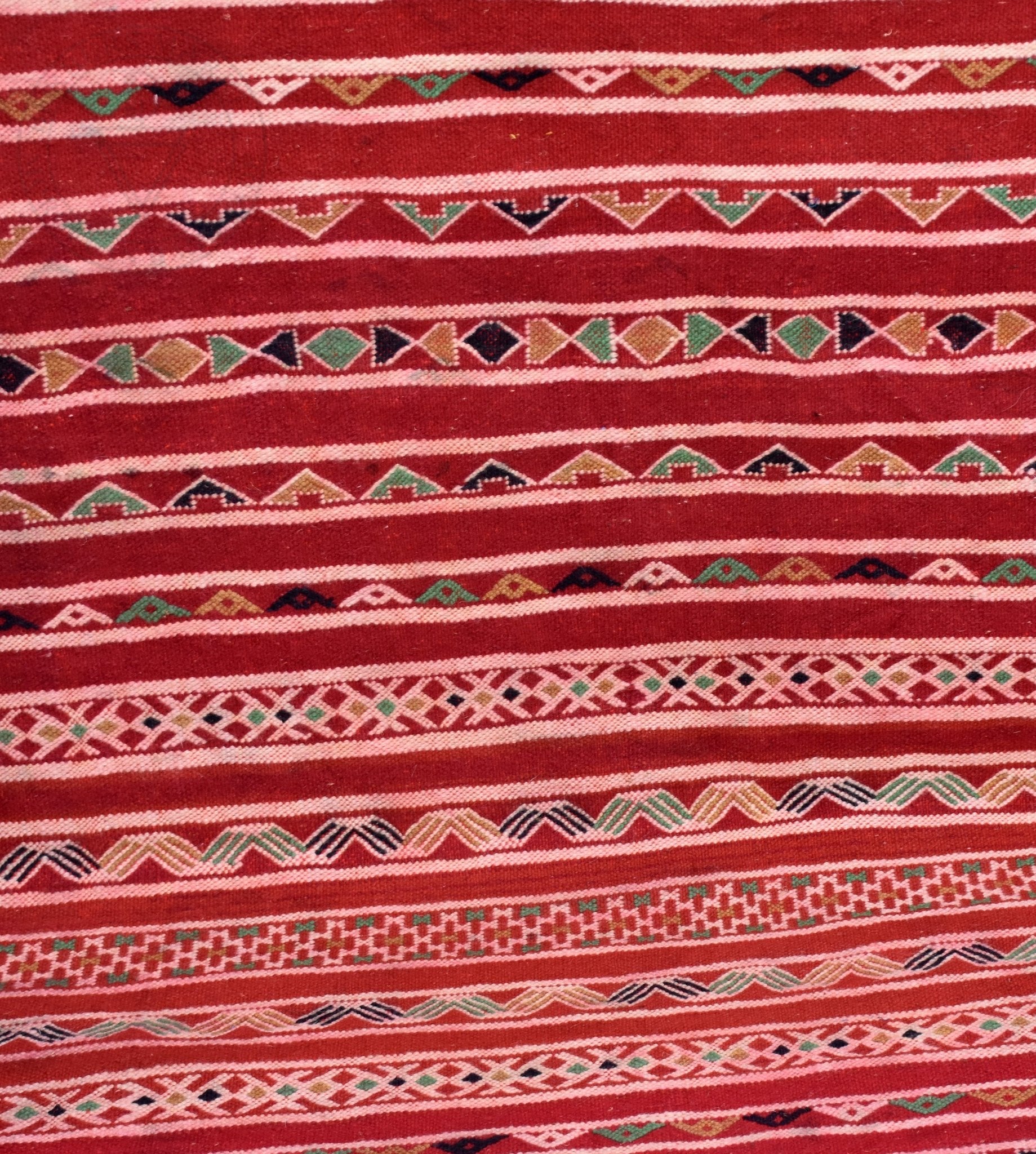 Flatweave kilim hanbal Moroccan rug - 4.76 x 8.04 ft / 145 x 245 cm - Berbers Market