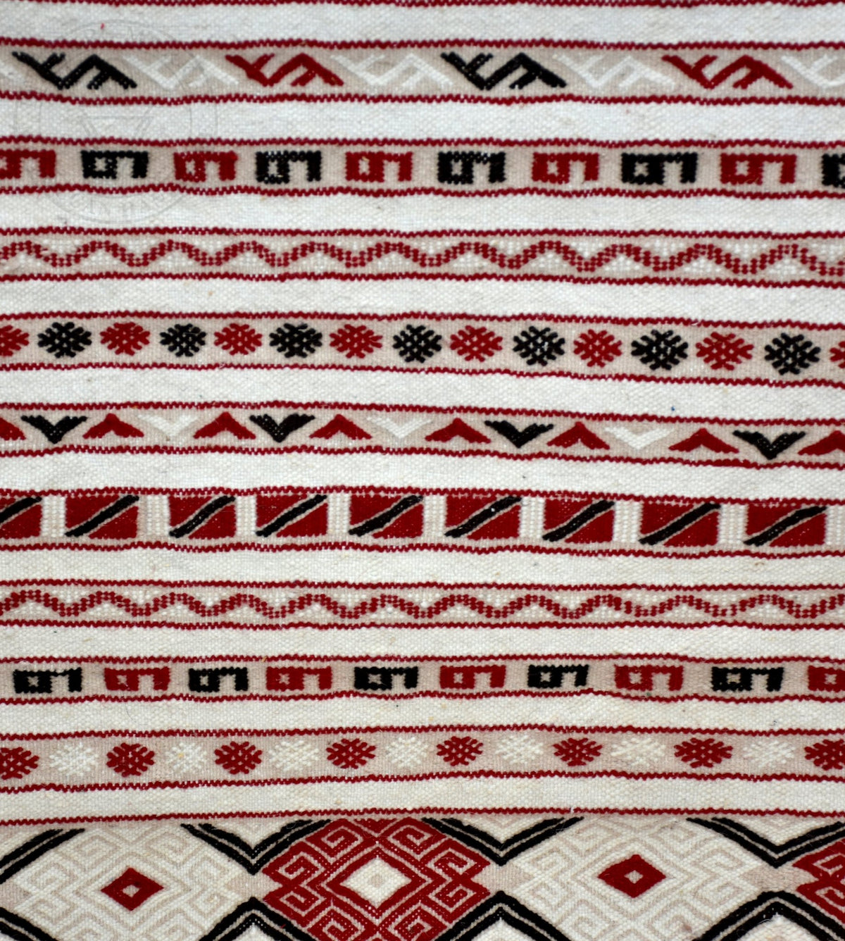 Flatweave kilim hanbal Moroccan rug - 4.94 x 7.06 ft / 150 x 215 cm - Berbers Market