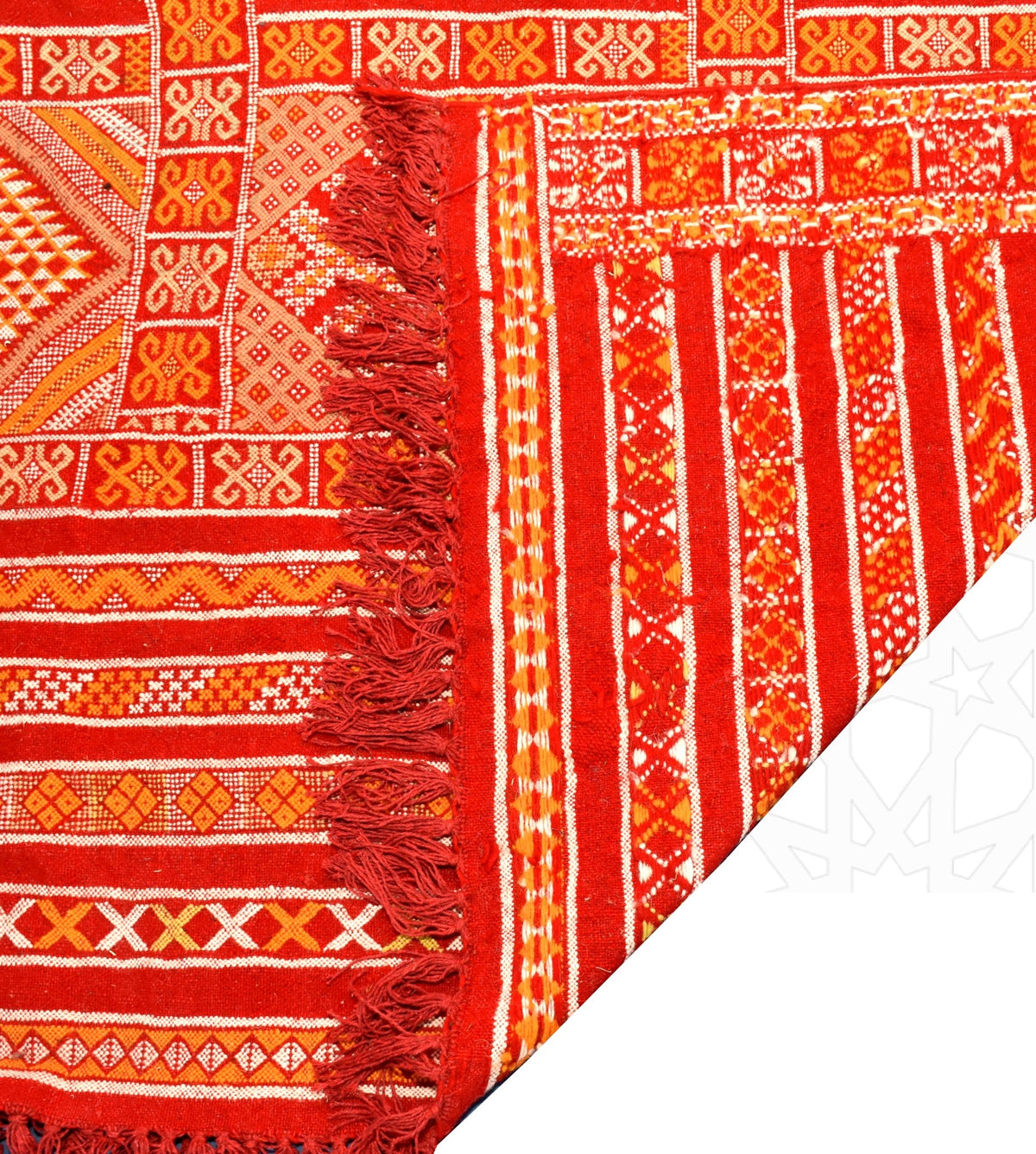 Flatweave kilim hanbal Moroccan rug - 5.1 x 6.73 ft / 155 x 205 cm - Berbers Market