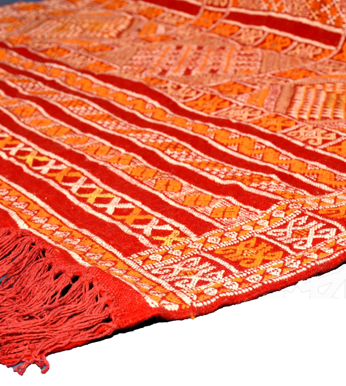 Flatweave kilim hanbal Moroccan rug - 5.1 x 6.73 ft / 155 x 205 cm - Berbers Market