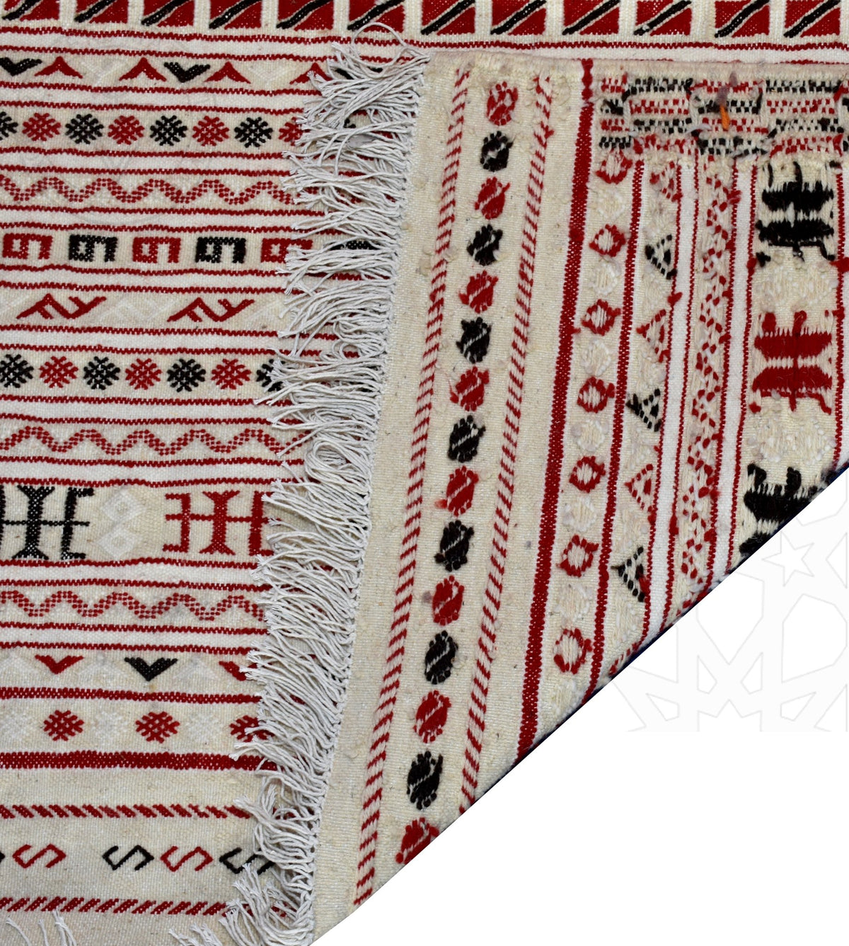 Flatweave kilim hanbal Moroccan rug - 5.25 x 6.73 ft / 160 x 205 cm - Berbers Market