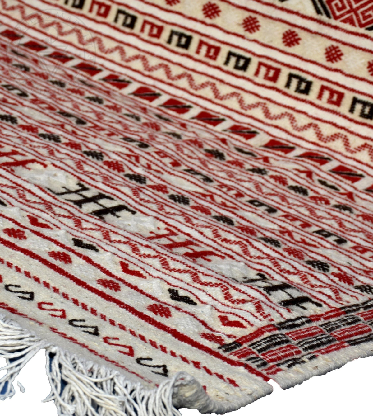 Flatweave kilim hanbal Moroccan rug - 5.25 x 6.73 ft / 160 x 205 cm - Berbers Market