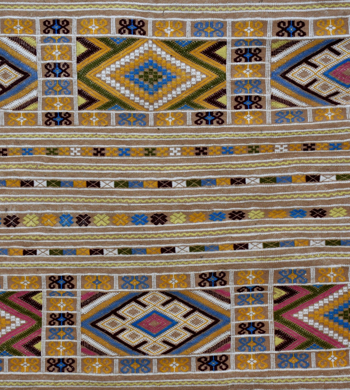 Flatweave kilim hanbal Moroccan rug - 5.25 x 7.55 ft / 160 x 230 cm - Berbers Market