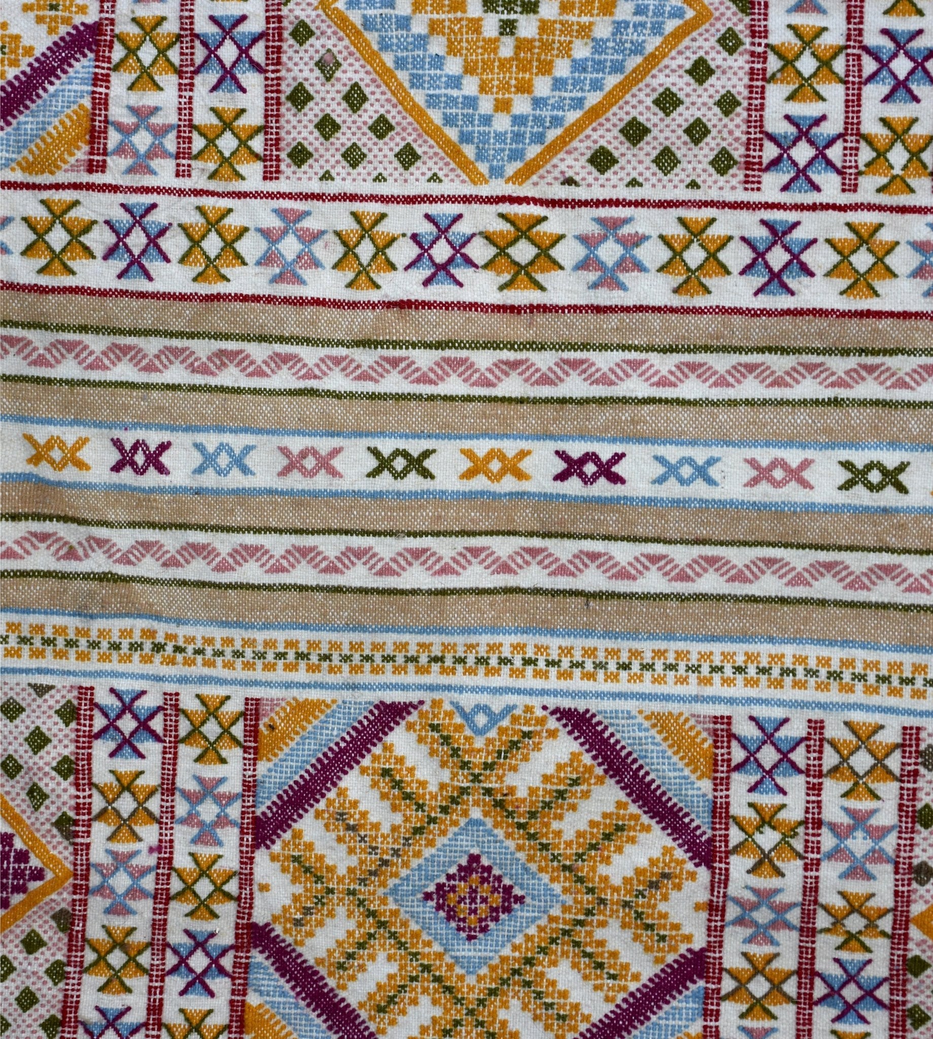 Flatweave kilim hanbal Moroccan rug - 5.25 x 7.88 ft / 160 x 240 cm - Berbers Market