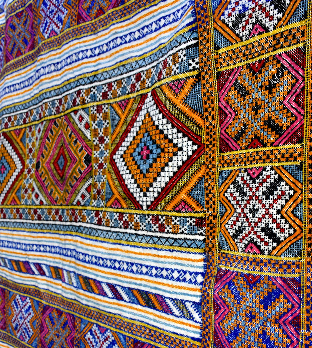 Flatweave kilim hanbal Moroccan rug - 5.25 x 7.9 ft / 160 x 240 cm - Berbers Market