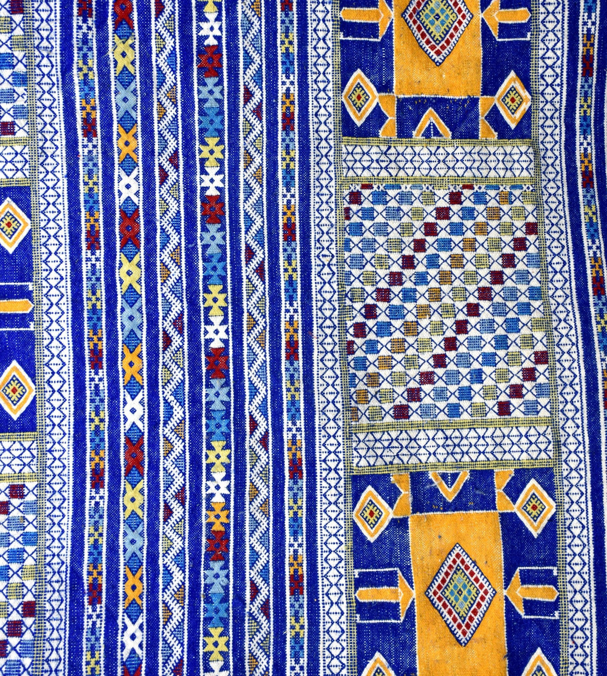 Flatweave kilim hanbal Moroccan rug - 5.42 x 7.9 ft / 165 x 240 cm - Berbers Market