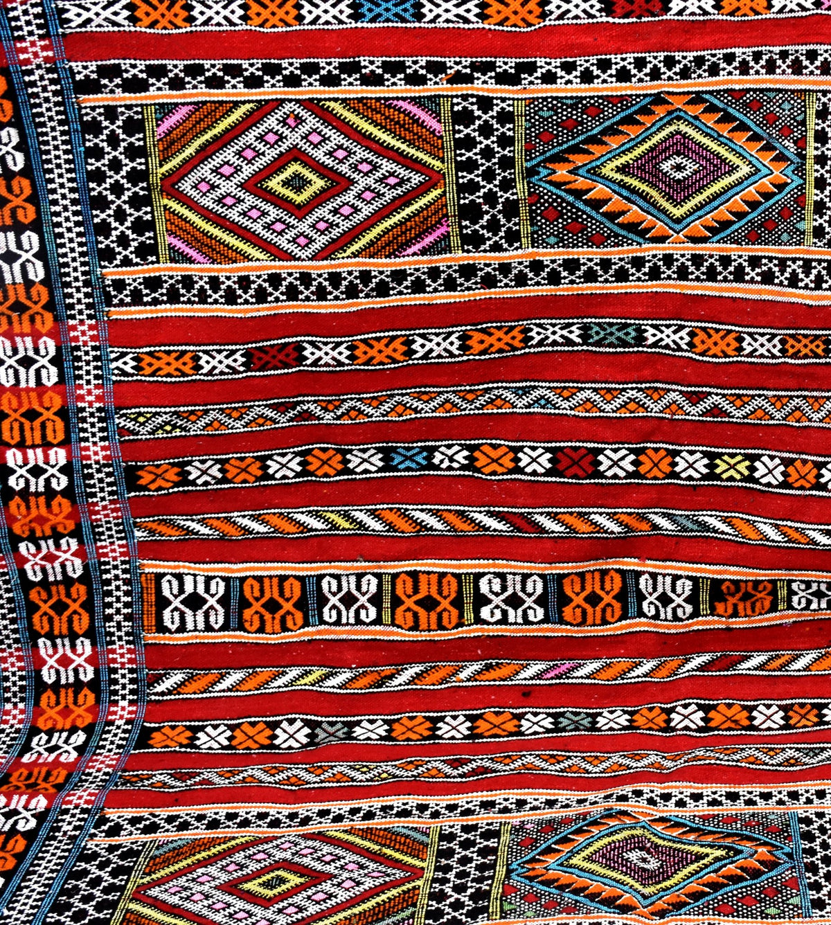 Flatweave Kilim Hanbal Moroccan rug - 5.42 x 8.04 ft / 165 x 245 cm - Berbers Market