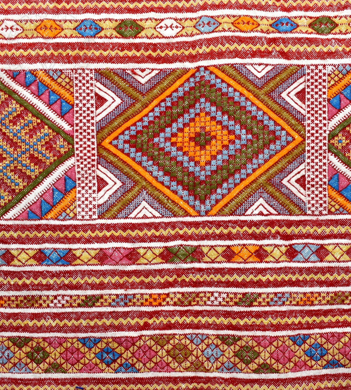 Flatweave kilim hanbal Moroccan rug - 5.42 x 8.37 ft / 165 x 255 cm - Berbers Market