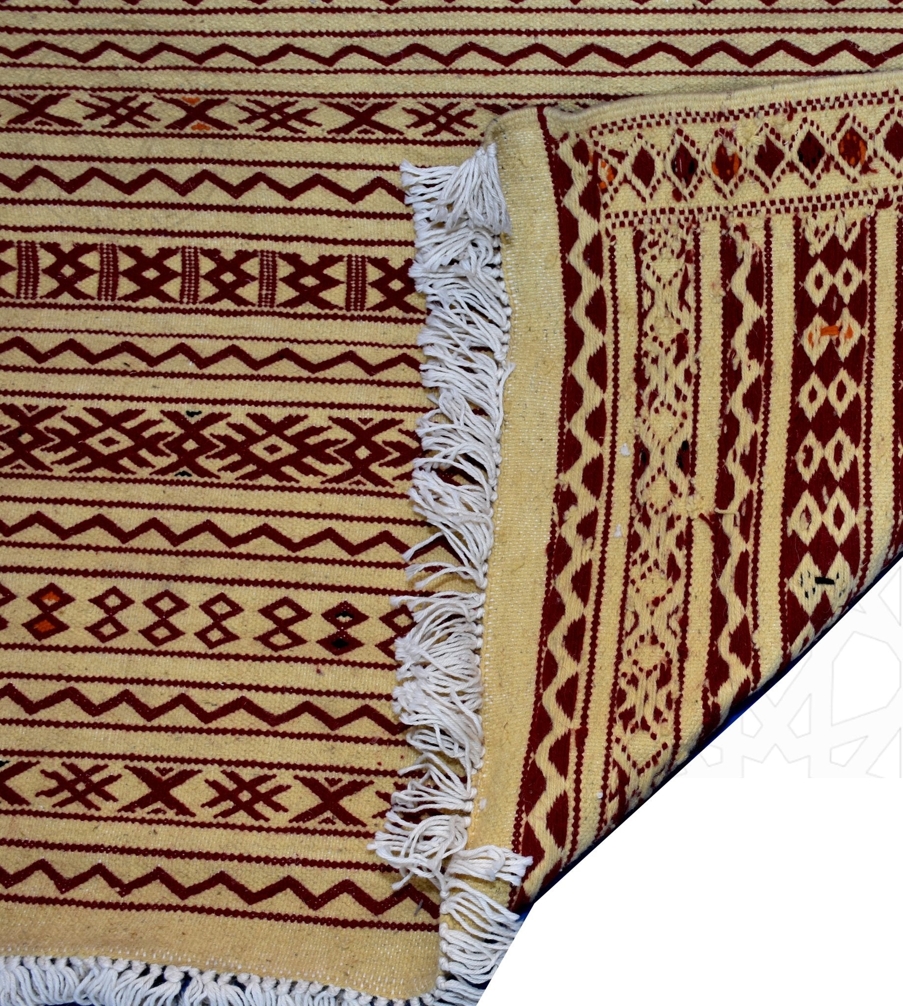 Flatweave kilim hanbal Moroccan rug - 5.57 x 9.85 ft / 200 x 300 cm - Berbers Market