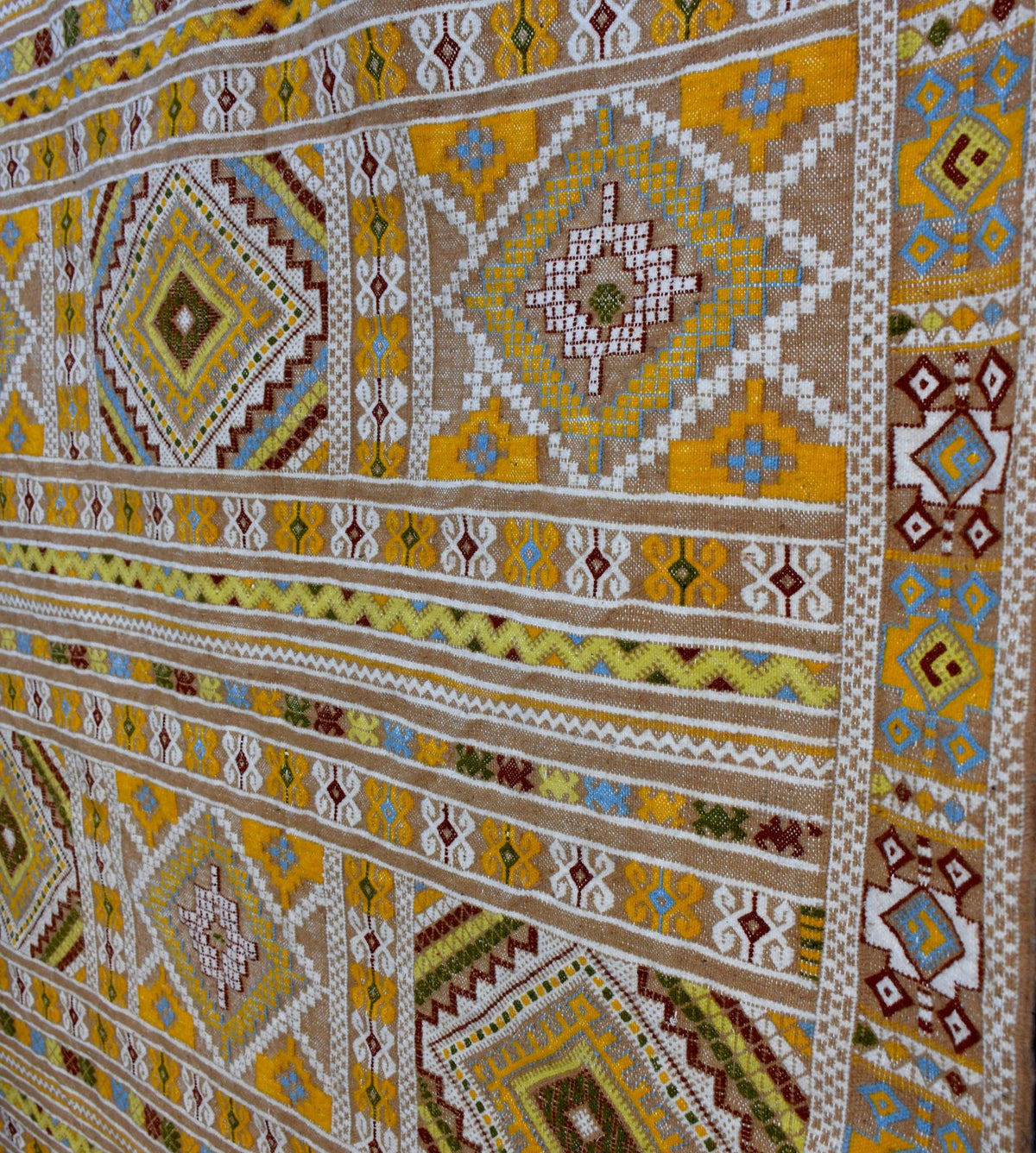 Flatweave kilim hanbal Moroccan rug - 5.6 x 7.9 ft / 170 x 240 cm - Berbers Market