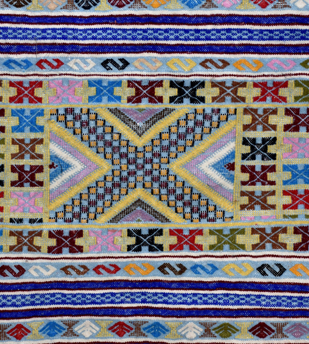 Flatweave kilim hanbal Moroccan rug - 5.6 x 7.9 ft / 170 x 240 cm - Berbers Market