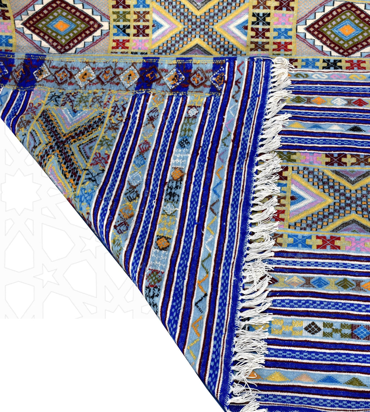 Flatweave kilim hanbal Moroccan rug - 5.6 x 7.9 ft / 170 x 240 cm - Berbers Market