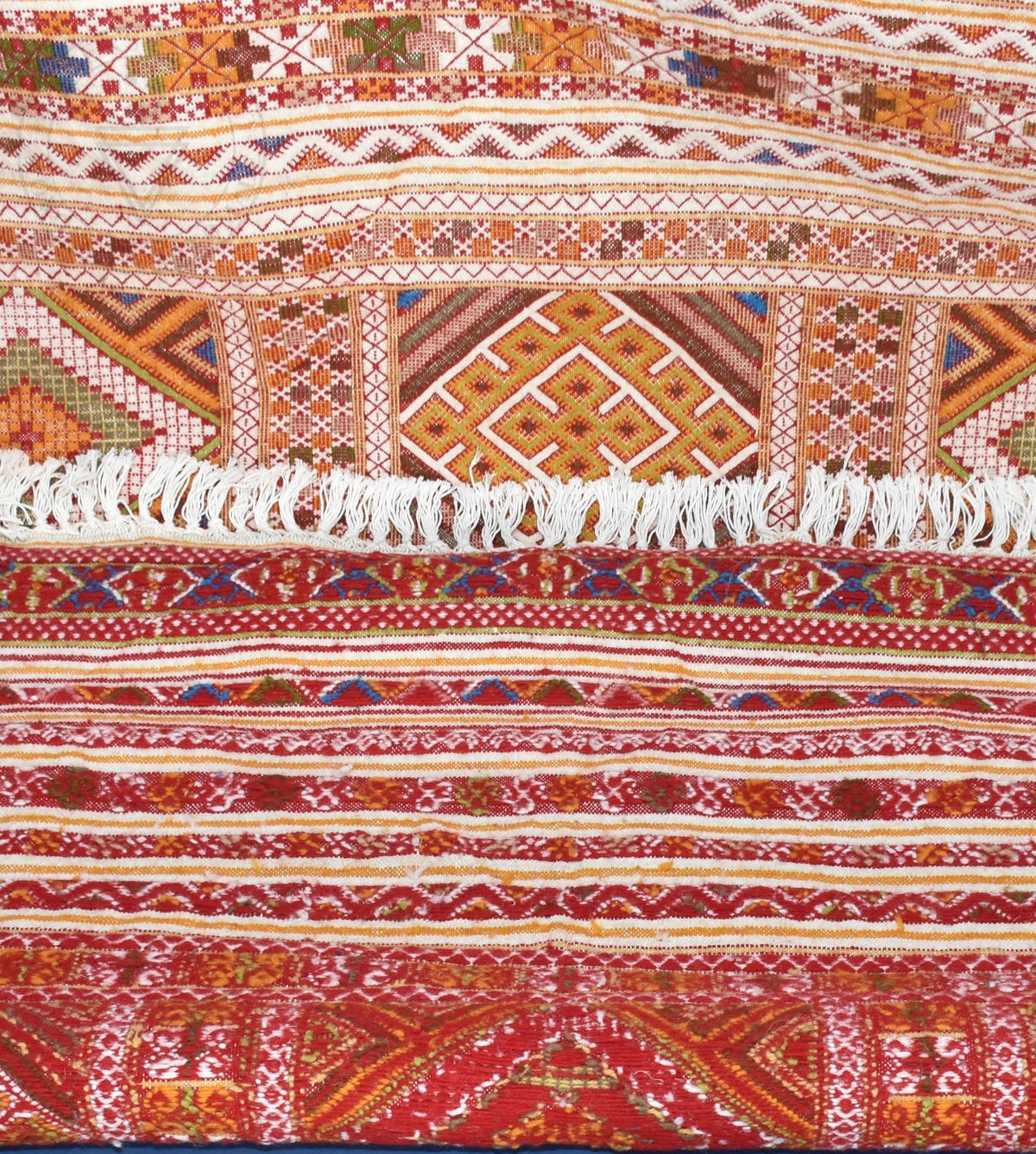 Flatweave kilim hanbal Moroccan rug - 5.6 x 8.89 ft / 170 x 270 cm - Berbers Market