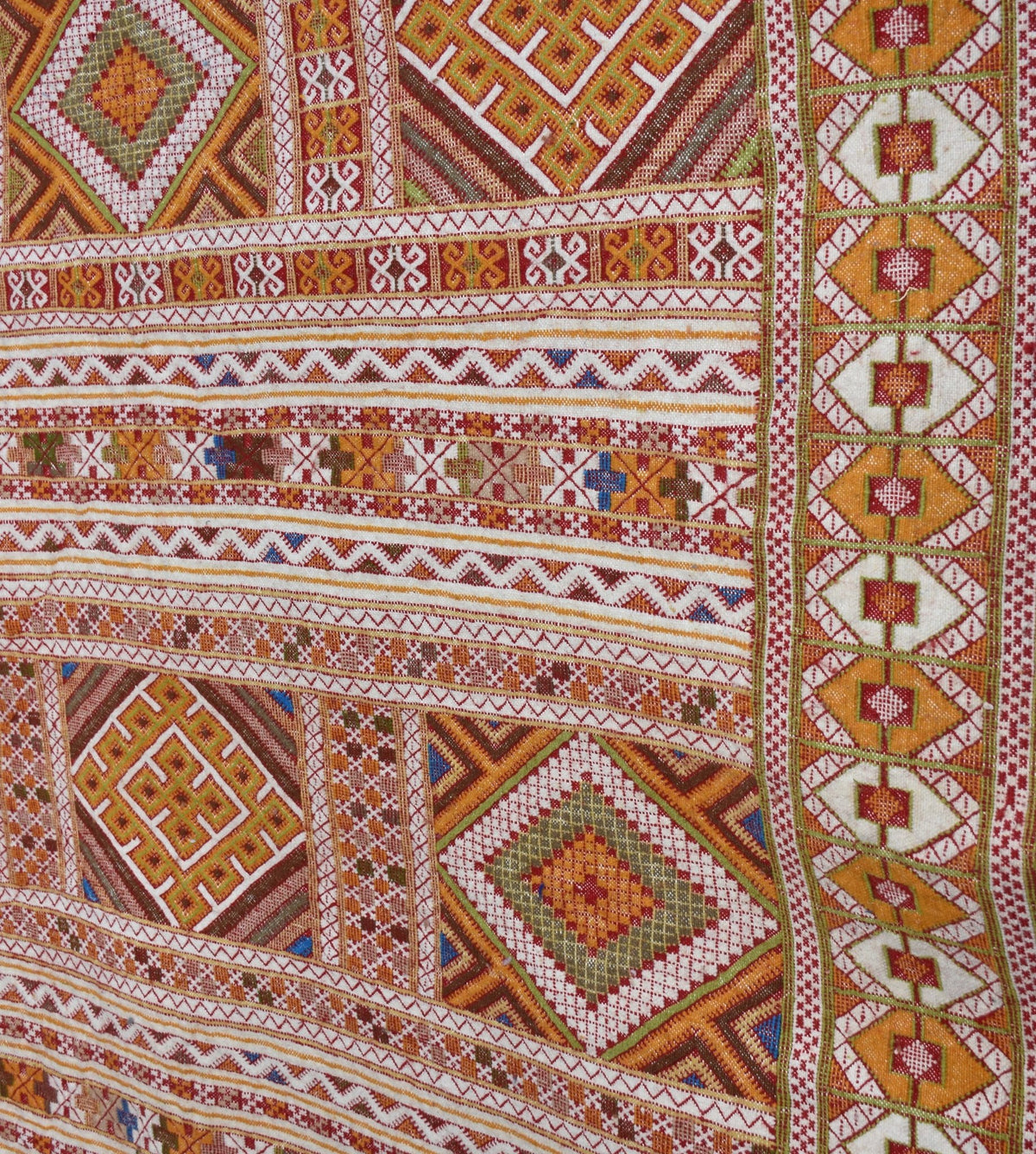 Flatweave kilim hanbal Moroccan rug - 5.6 x 8.89 ft / 170 x 270 cm - Berbers Market